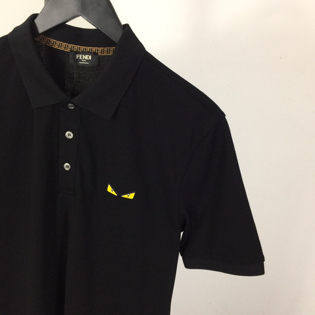 Fendi Logo Cotton Polo Shirt - DesignerGu