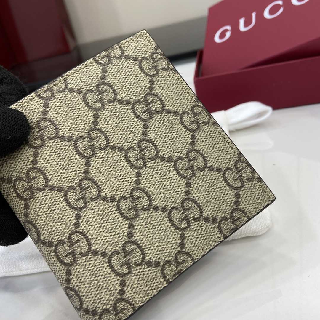 Gucci GG Emblem Bi-fold Wallet  - DesignerGu