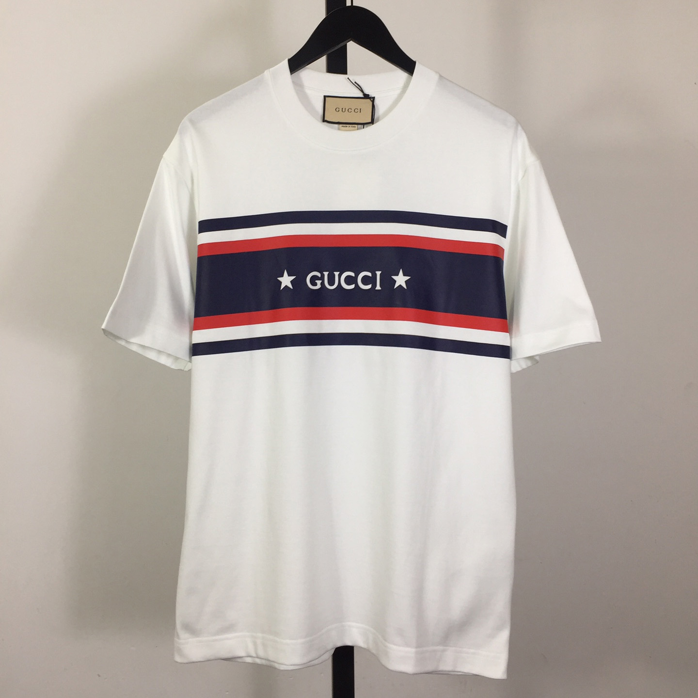 Gucci Cotton Jersey Printed T-shirt   - DesignerGu