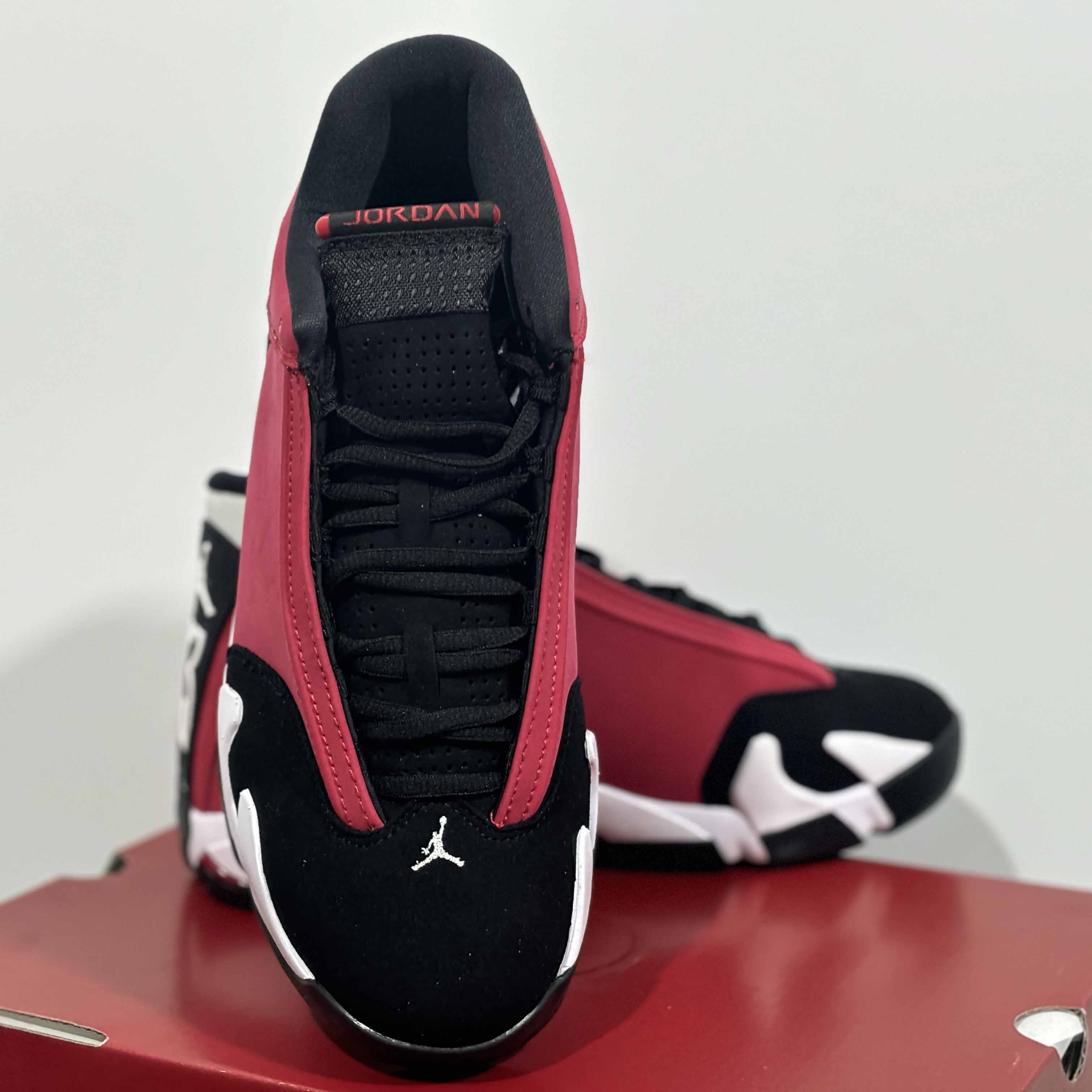 Air Jordan 14 Retro Gym Red Sneakers       487471-006 - DesignerGu