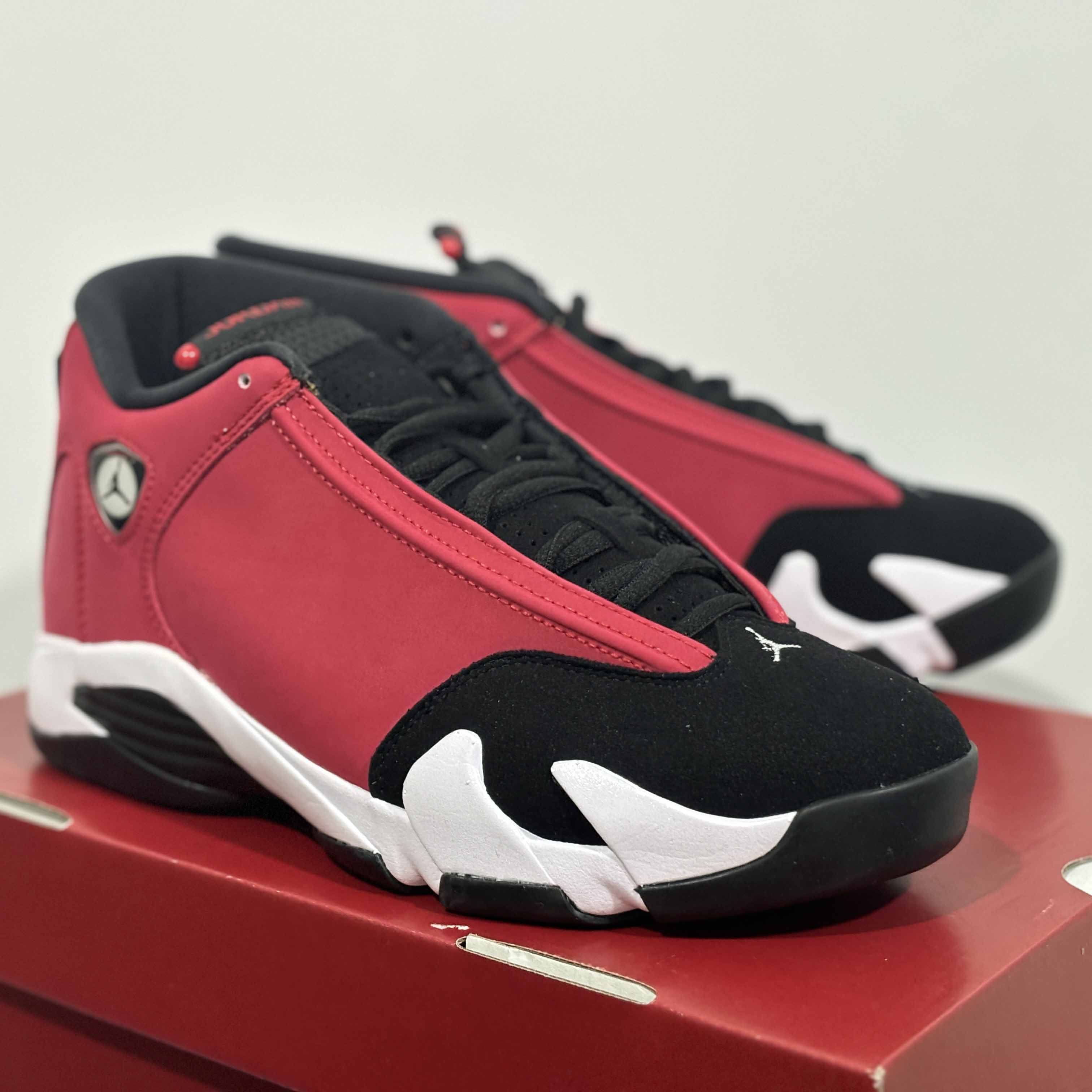 Air Jordan 14 Retro Gym Red Sneakers       487471-006 - DesignerGu