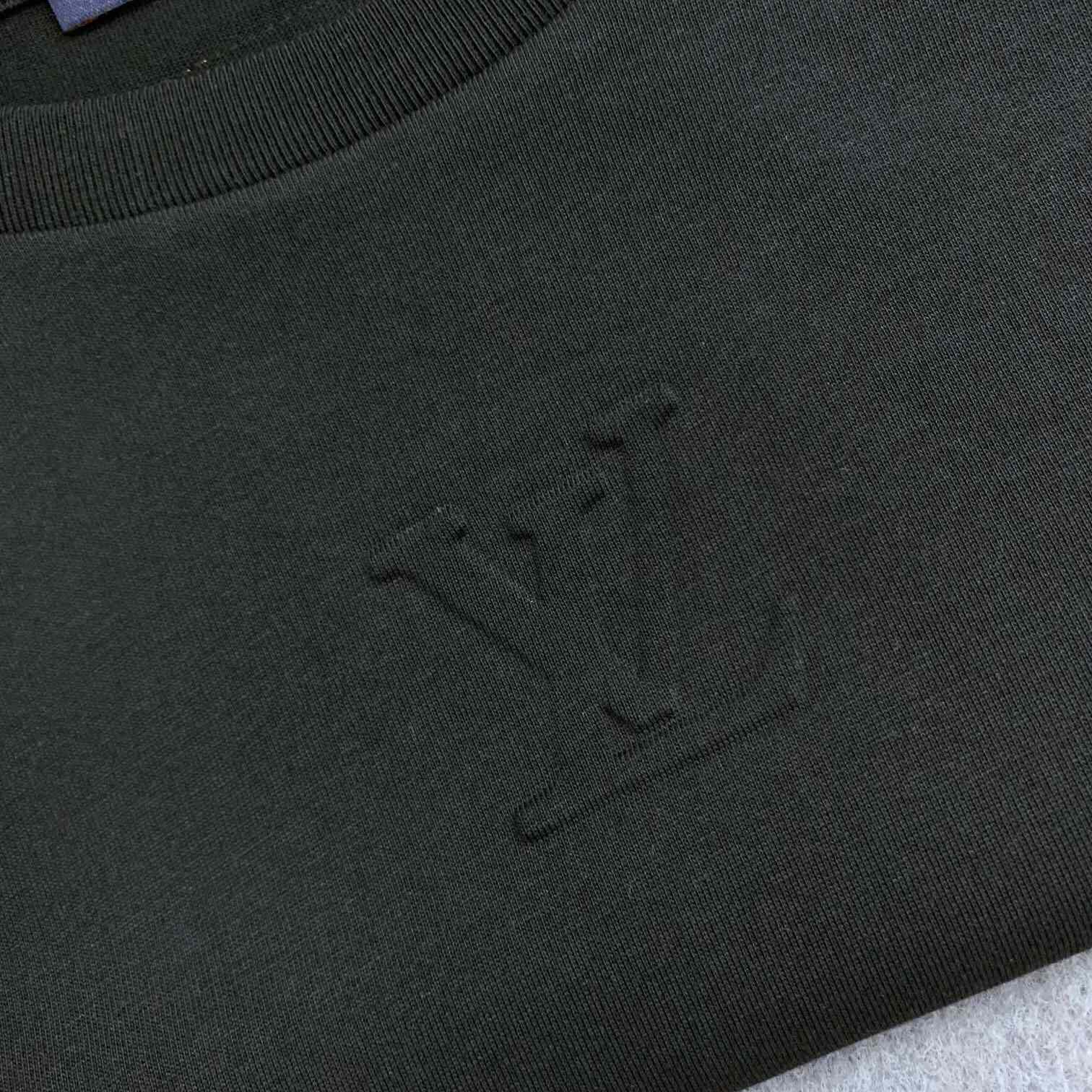 Louis Vuitton Logo Cotton T-Shirt    - DesignerGu