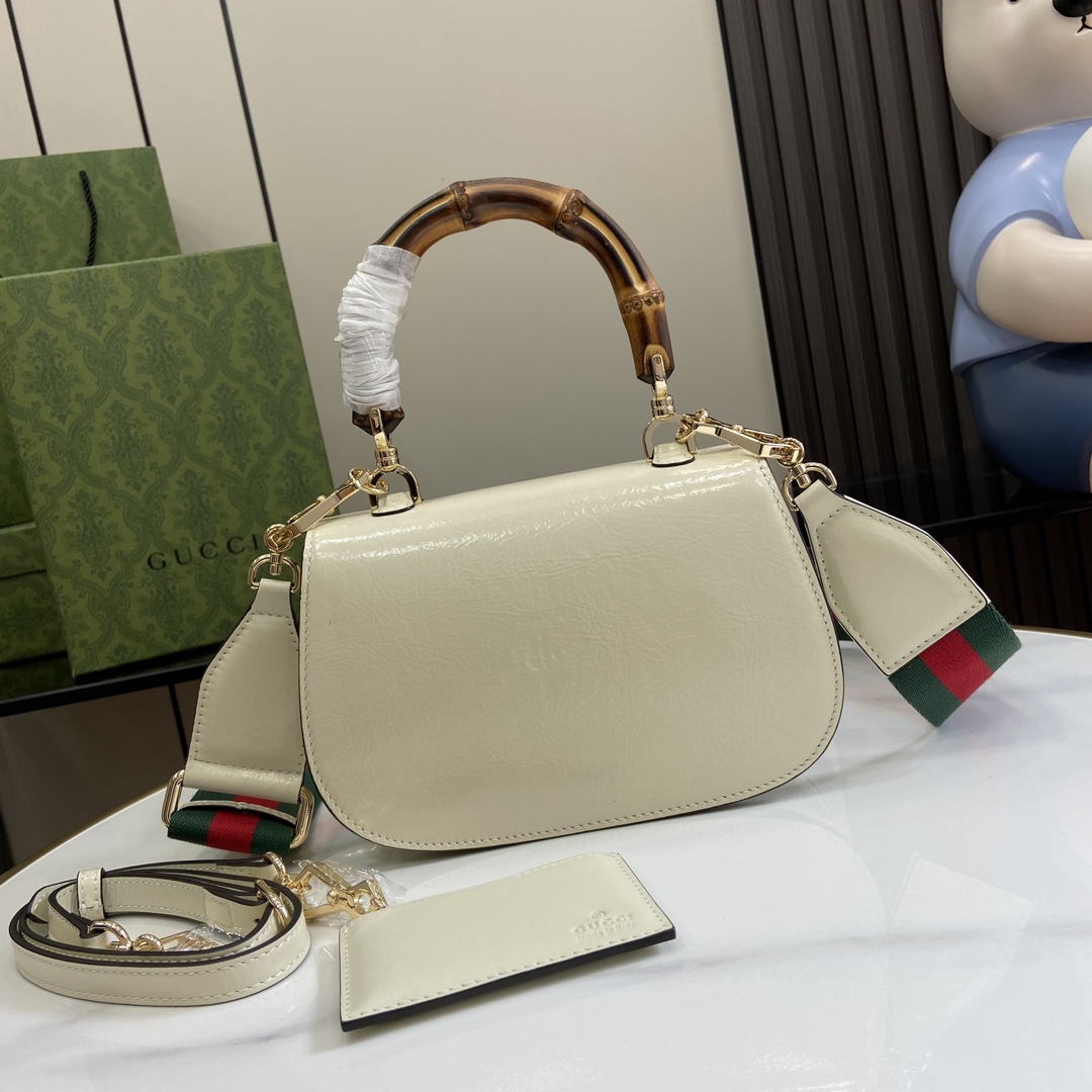 Gucci Bamboo 1947 Small Top Handle Bag   - DesignerGu