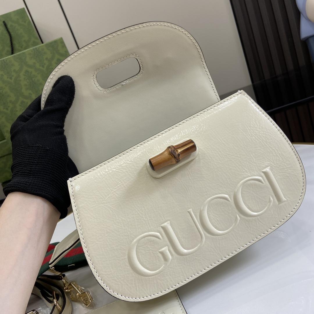 Gucci Bamboo 1947 Small Top Handle Bag   - DesignerGu