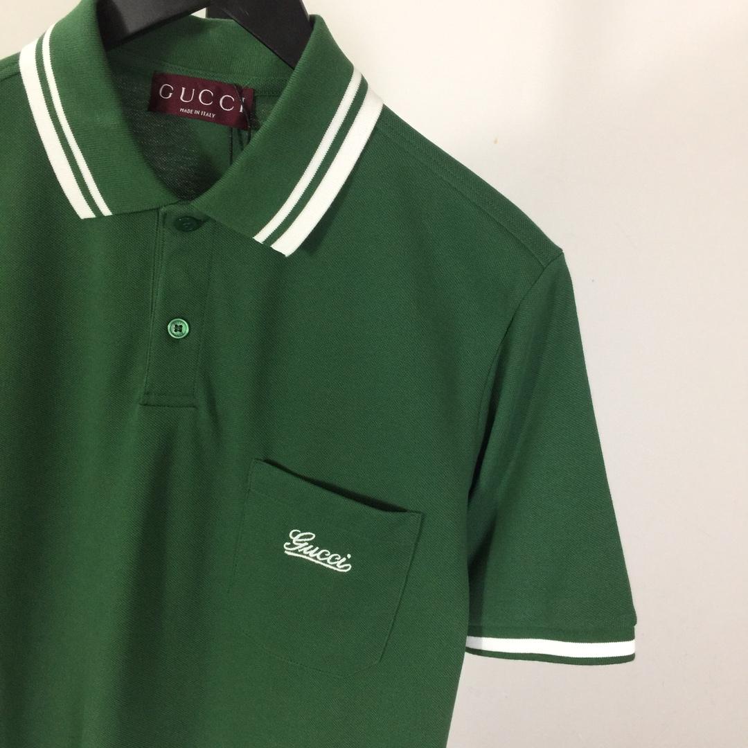 Gucci Cotton Piquet Polo Shirt - DesignerGu