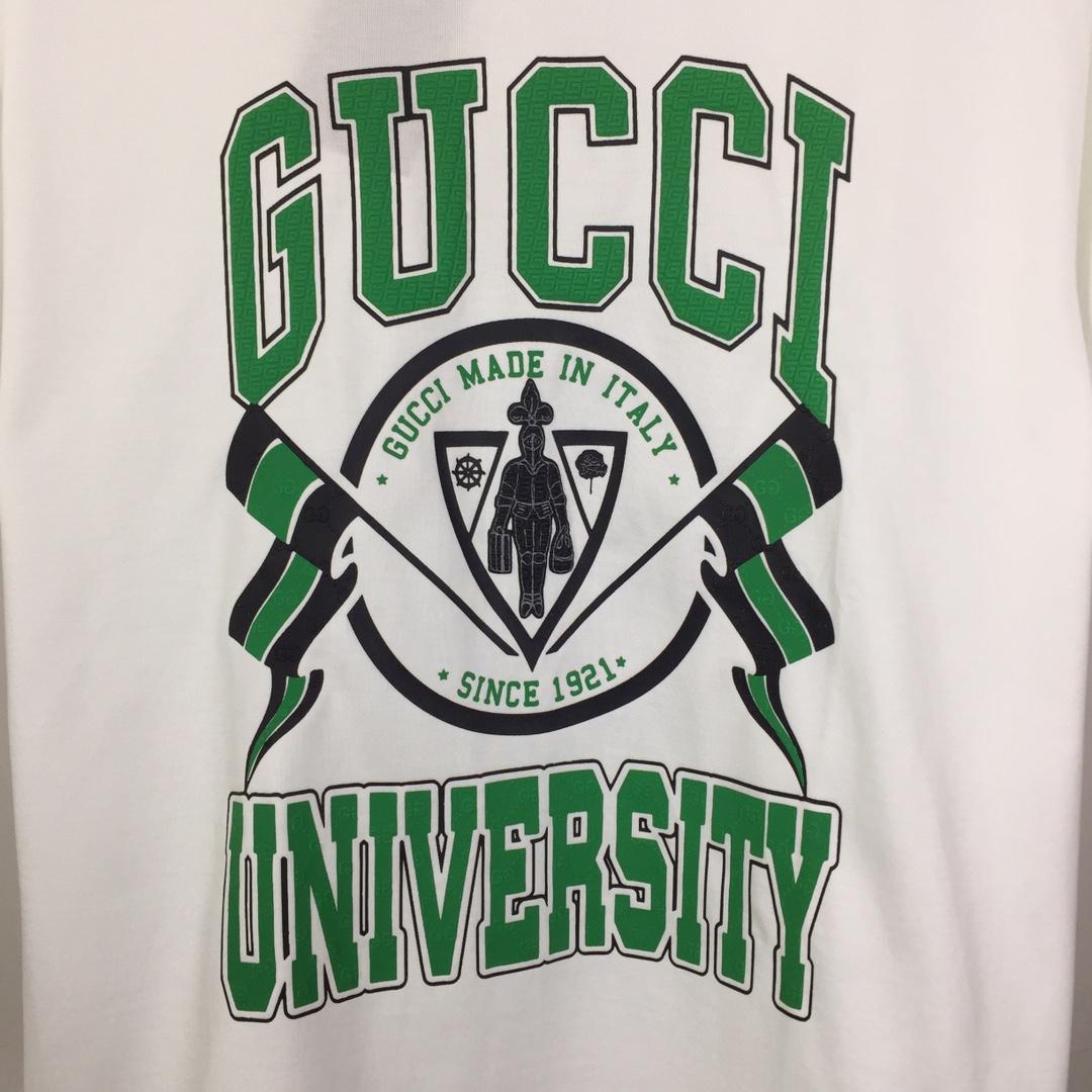 Gucci Cotton Jersey Printed T-shirt   - DesignerGu