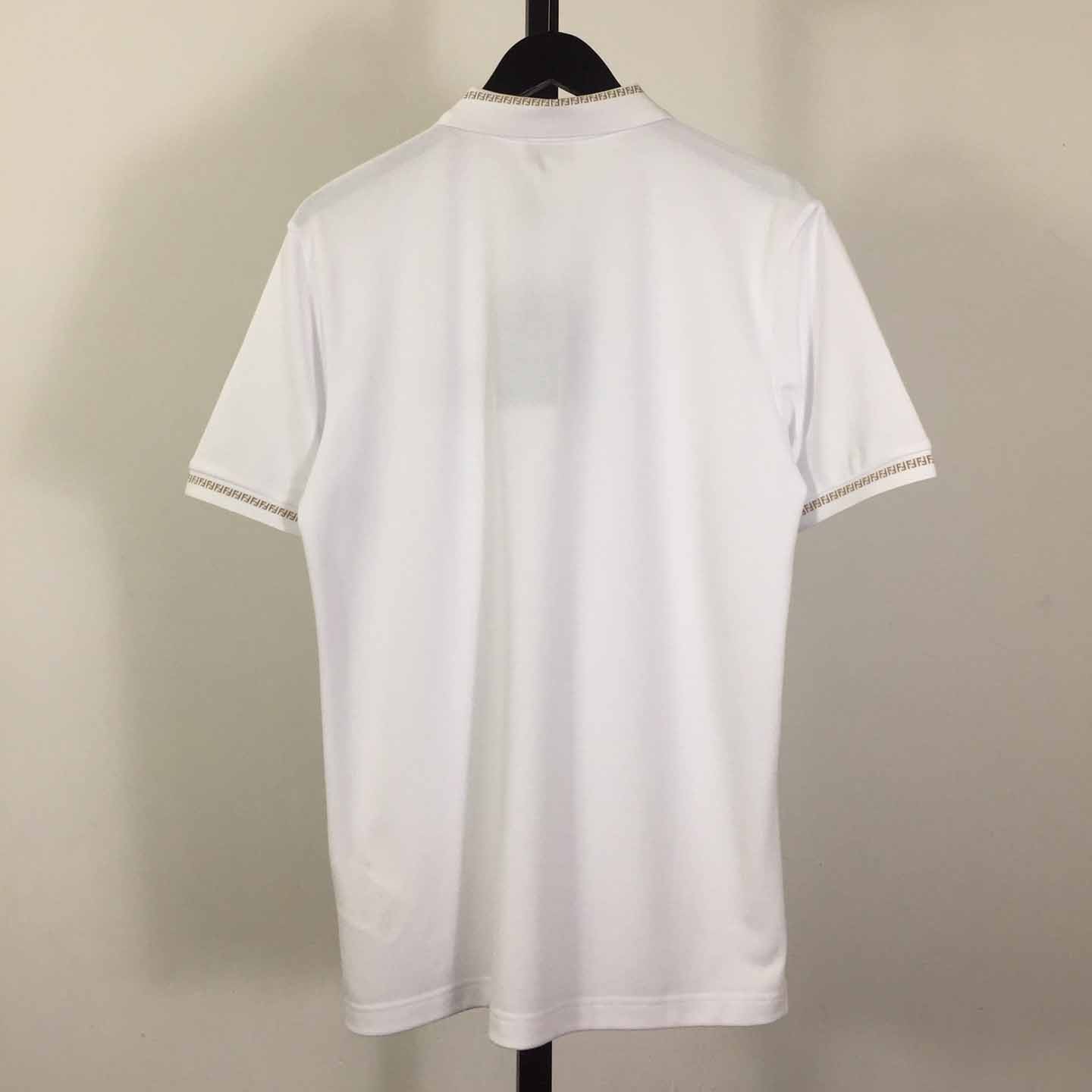 Fendi Logo Cotton Polo Shirt - DesignerGu