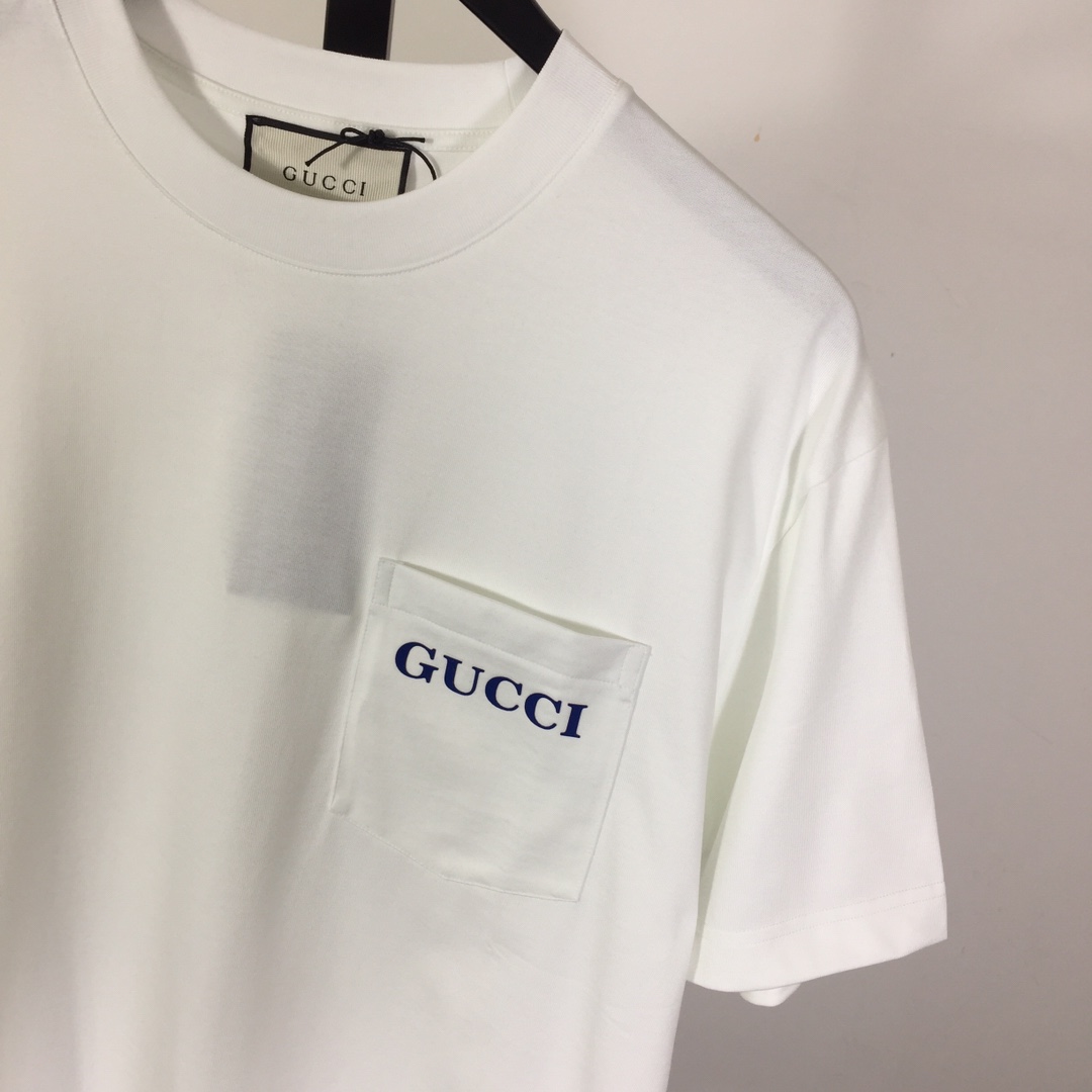 Gucci Cotton Jersey Printed T-shirt   - DesignerGu