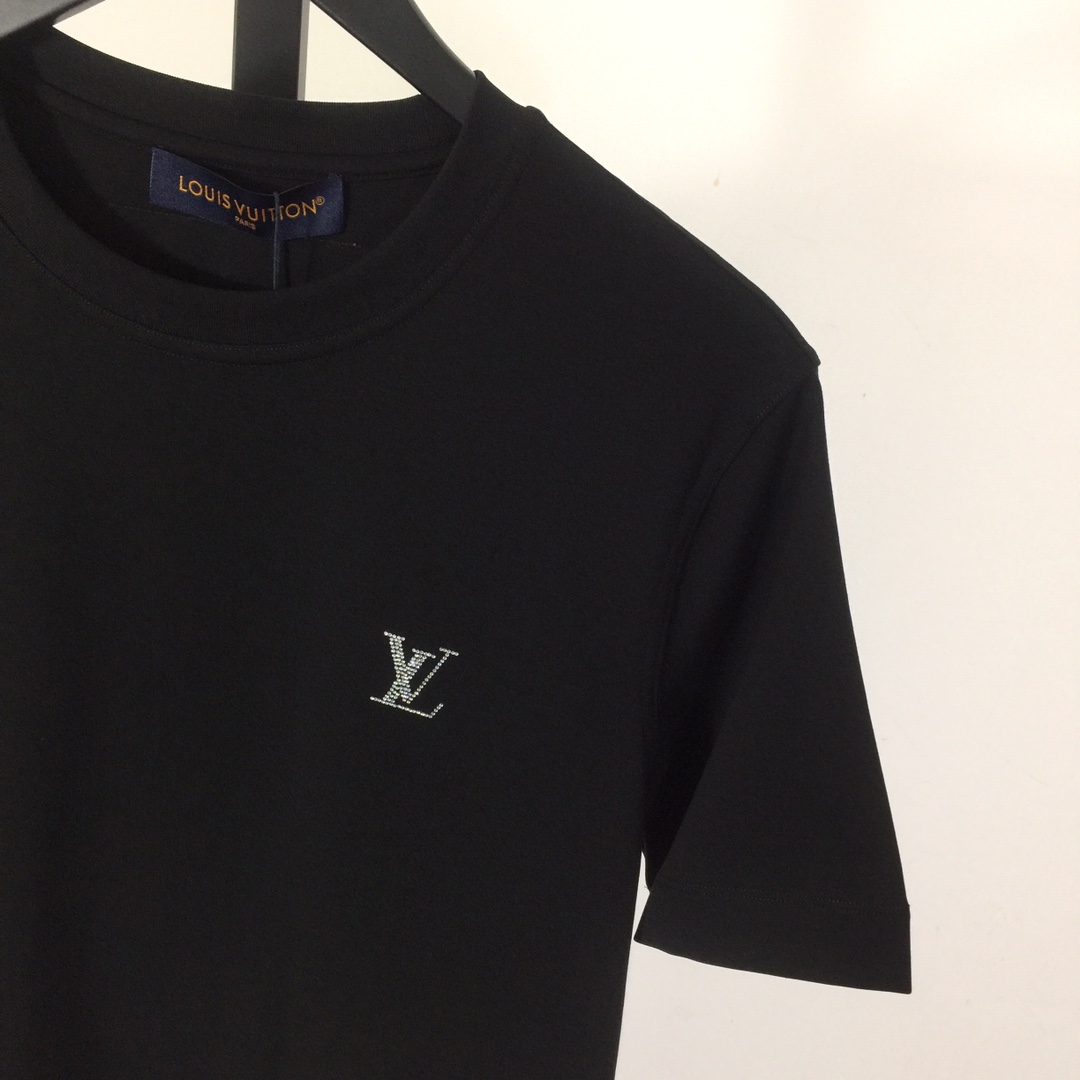 Louis Vuitton Cotton T-Shirt With Crystal - DesignerGu