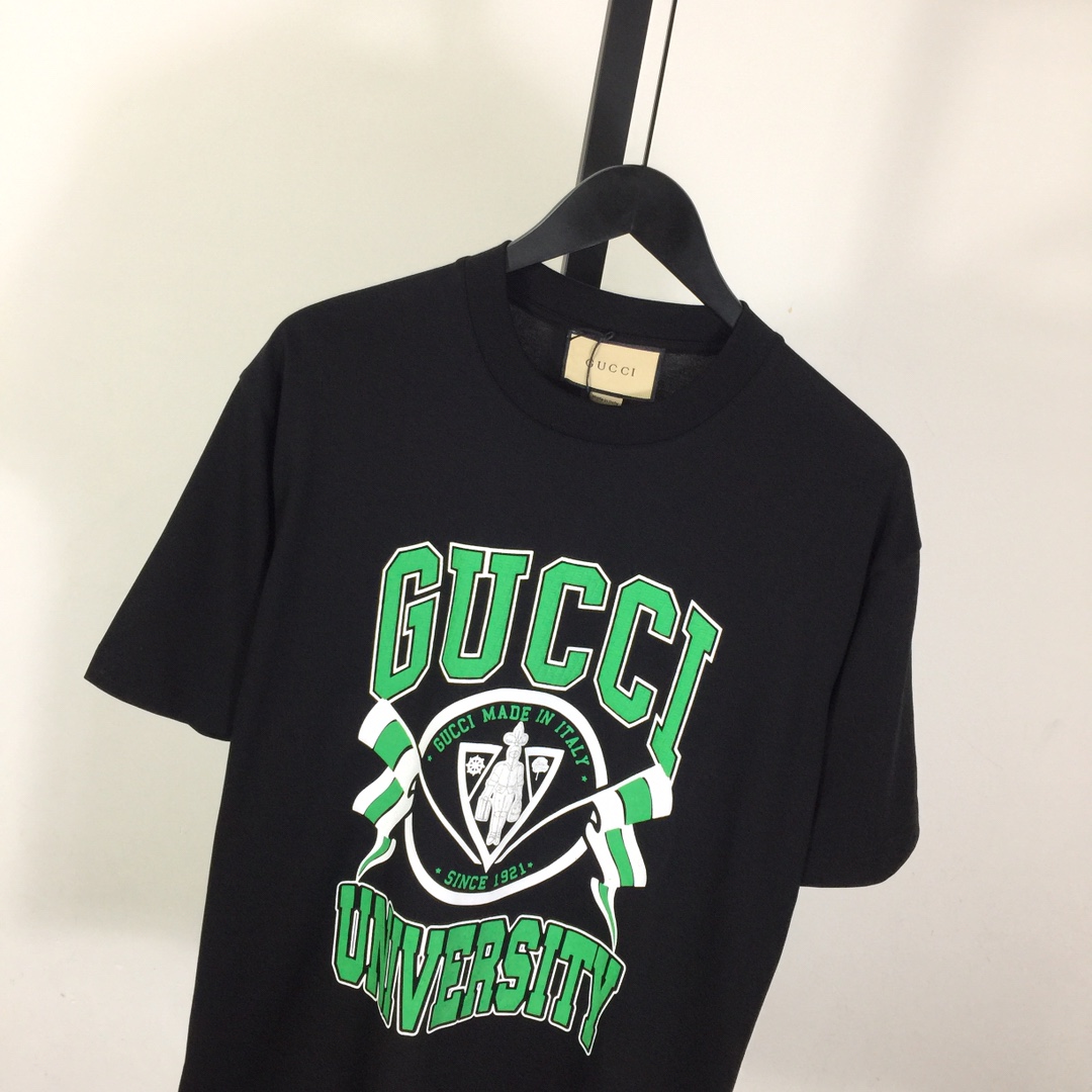 Gucci Cotton jersey printed T-shirt   - DesignerGu