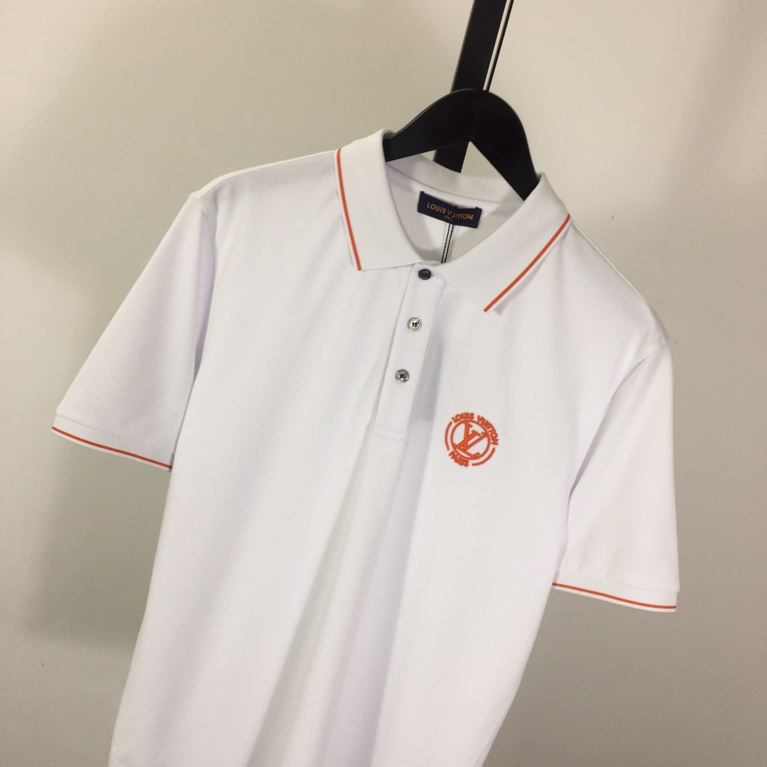 Louis Vuitton Short-Sleeved Cotton Polo Shirt    - DesignerGu