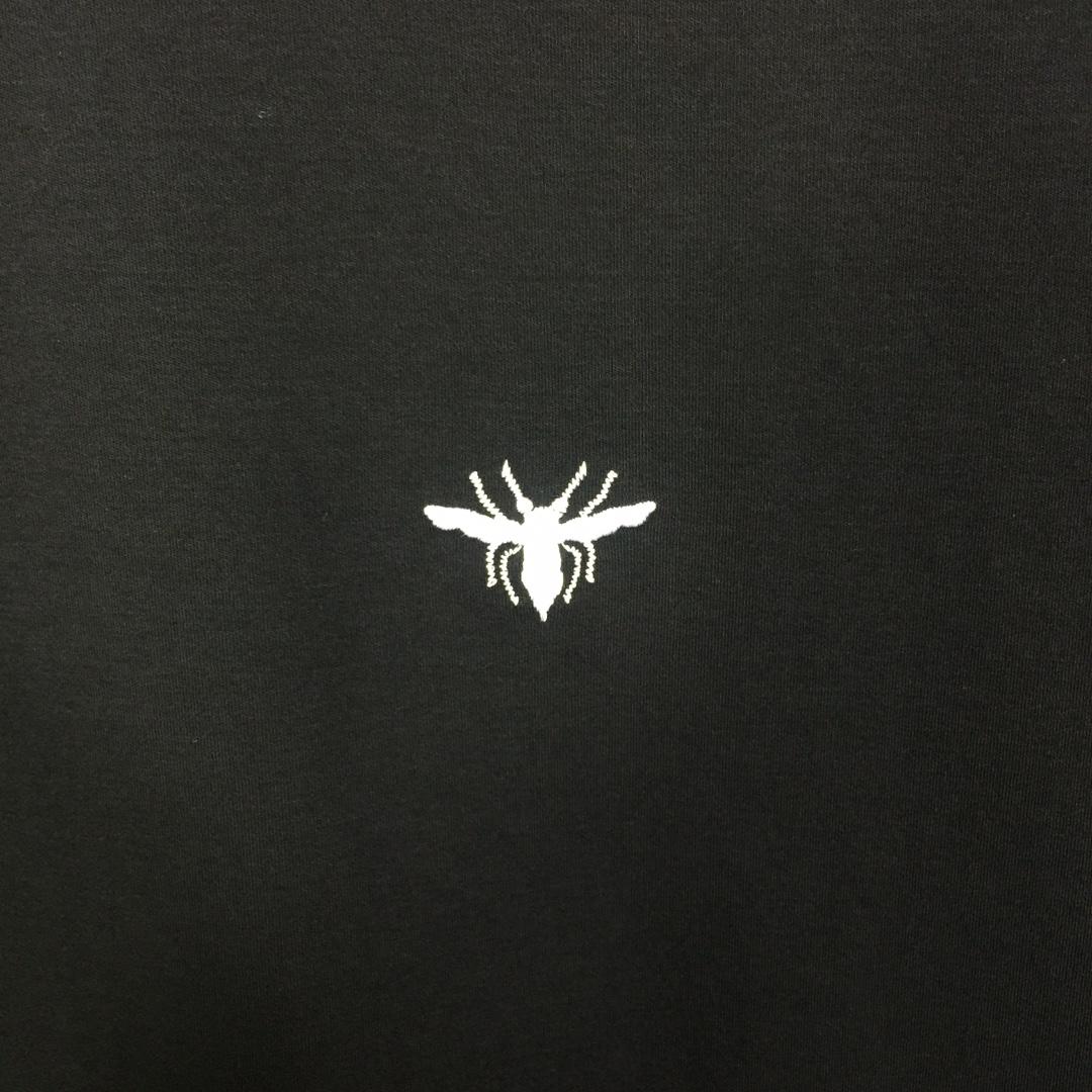 Dior Cotton T-Shirt With Bee Embroidery - DesignerGu