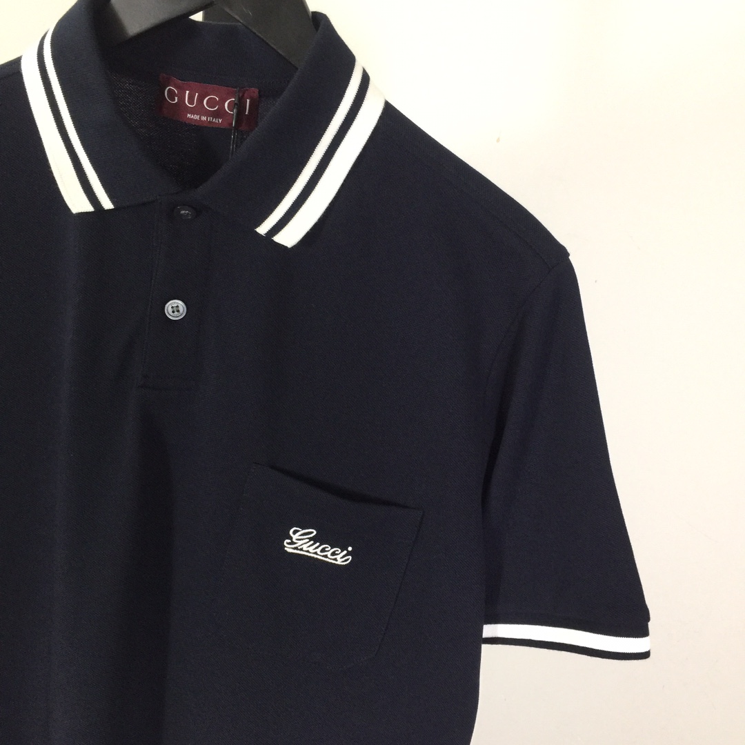 Gucci Cotton Piquet Polo Shirt - DesignerGu