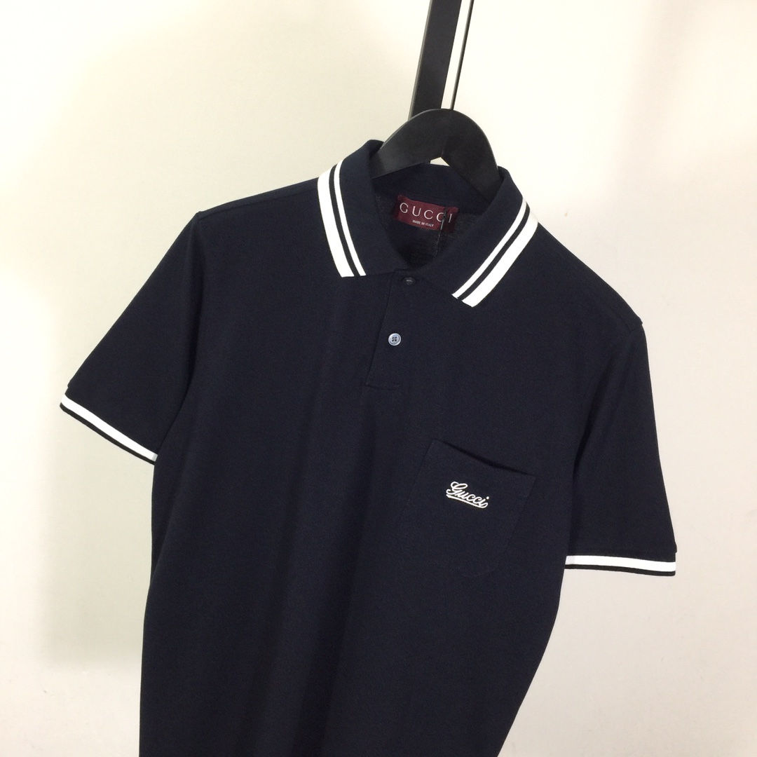 Gucci Cotton Piquet Polo Shirt - DesignerGu