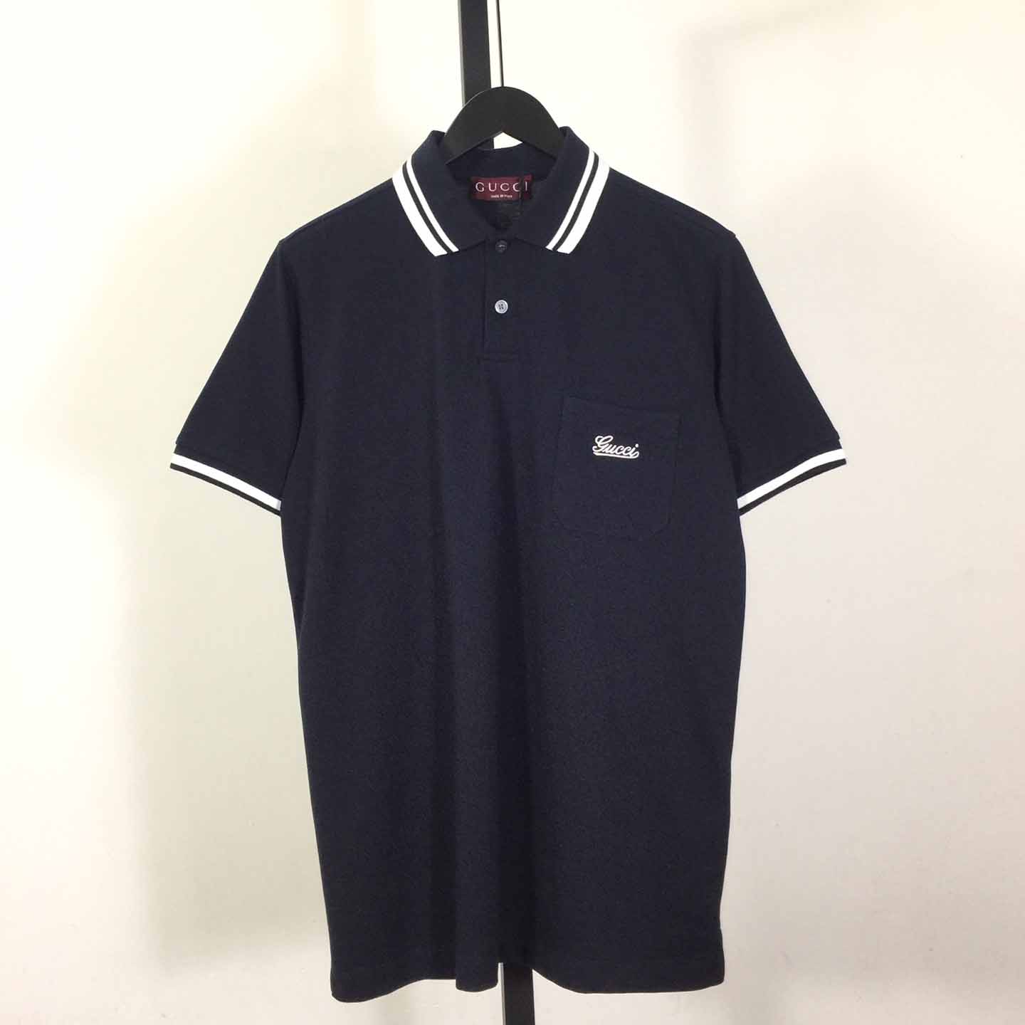 Gucci Cotton Piquet Polo Shirt - DesignerGu