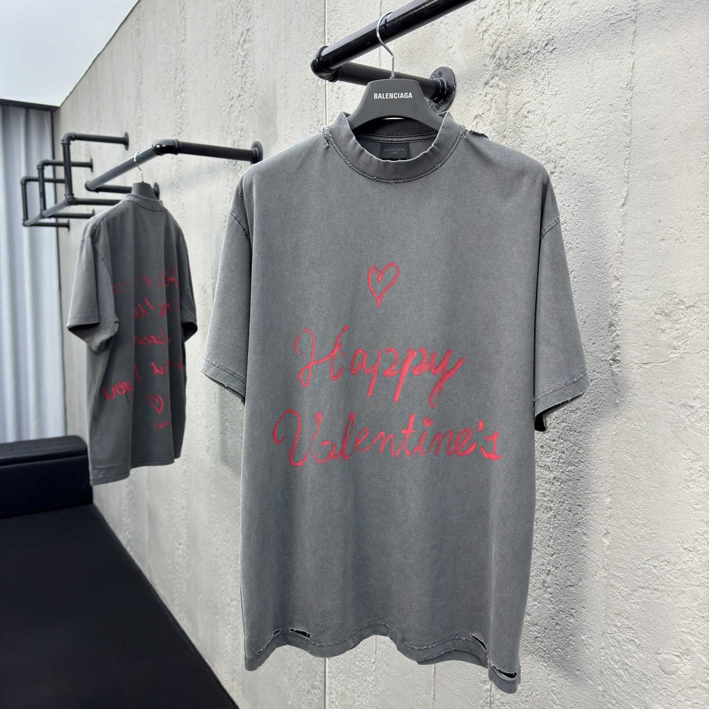 Balenciaga Lipstick Valentines T-Shirt Small Fit  - DesignerGu