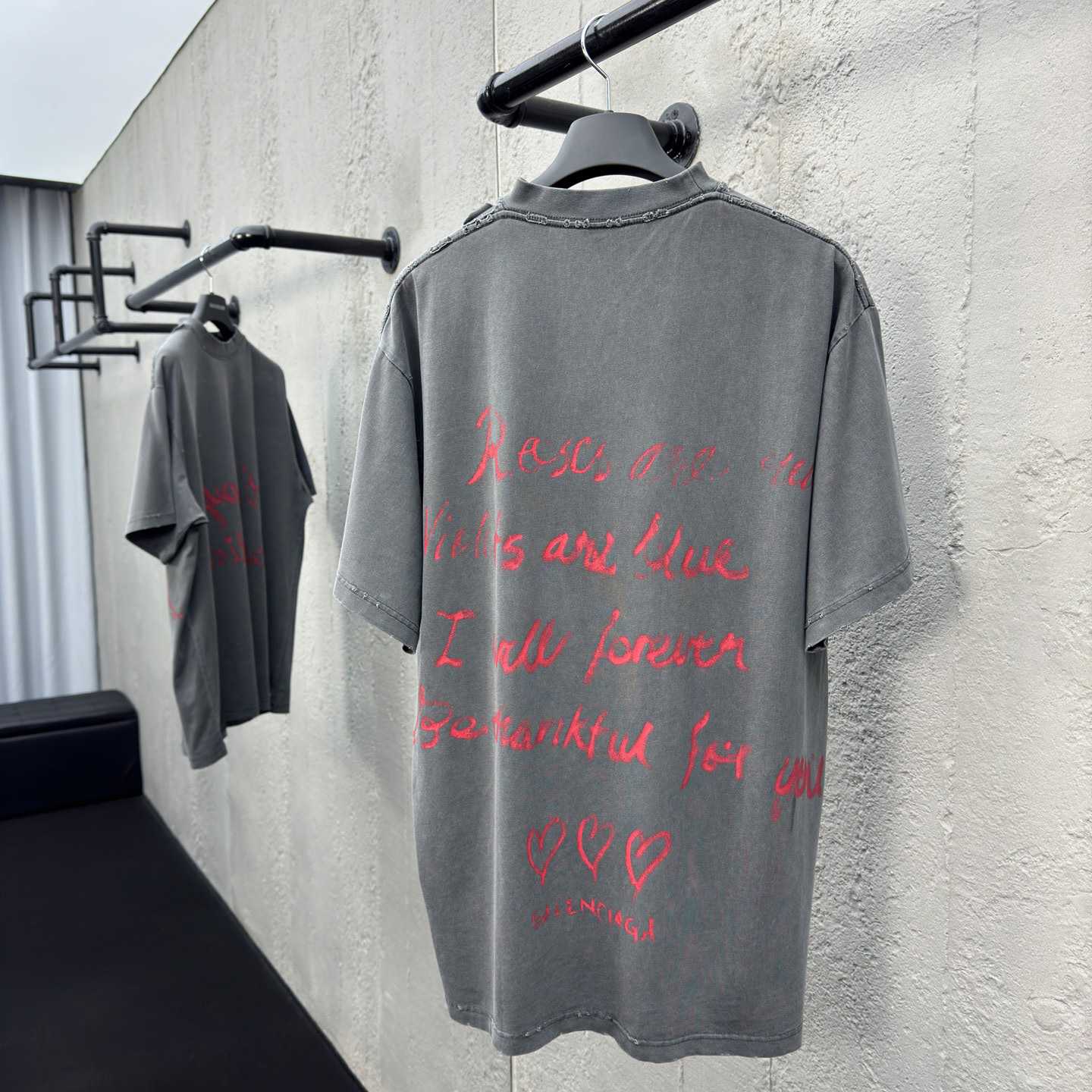 Balenciaga Lipstick Valentines T-Shirt Small Fit  - DesignerGu