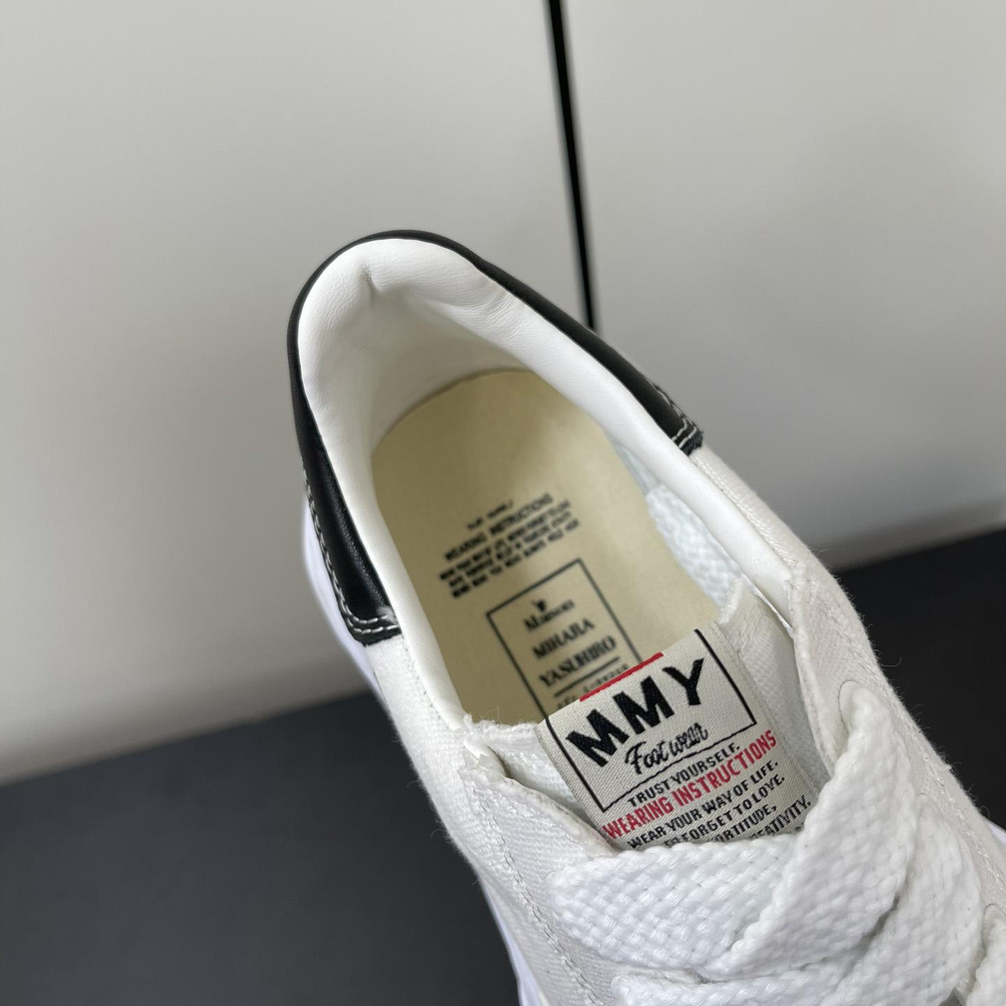 Maison Mihara Yasuhiro OG Sole Canvas Low White Sneakers - DesignerGu