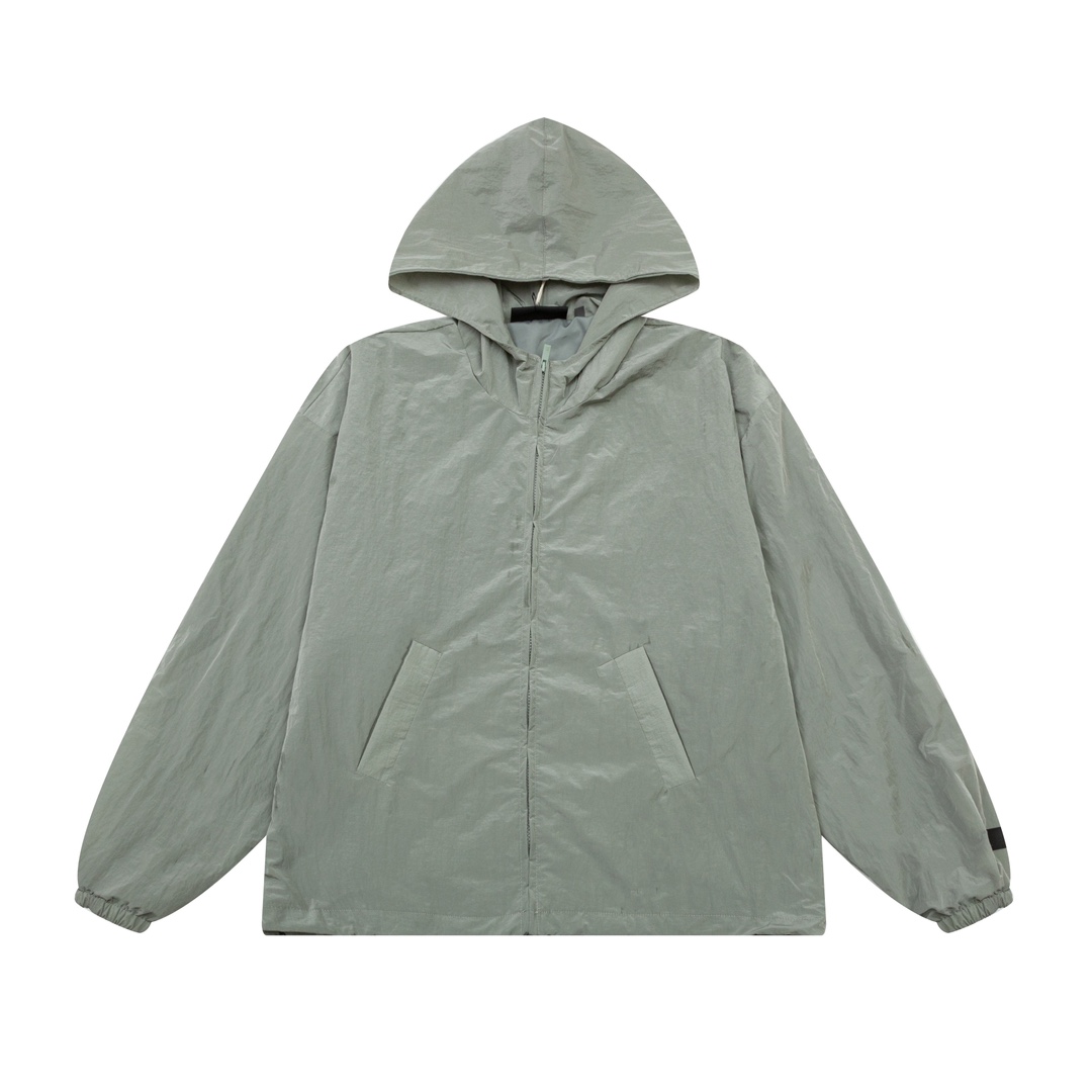 Fear Of God Essential Crinkle Nylon Jacket - DesignerGu