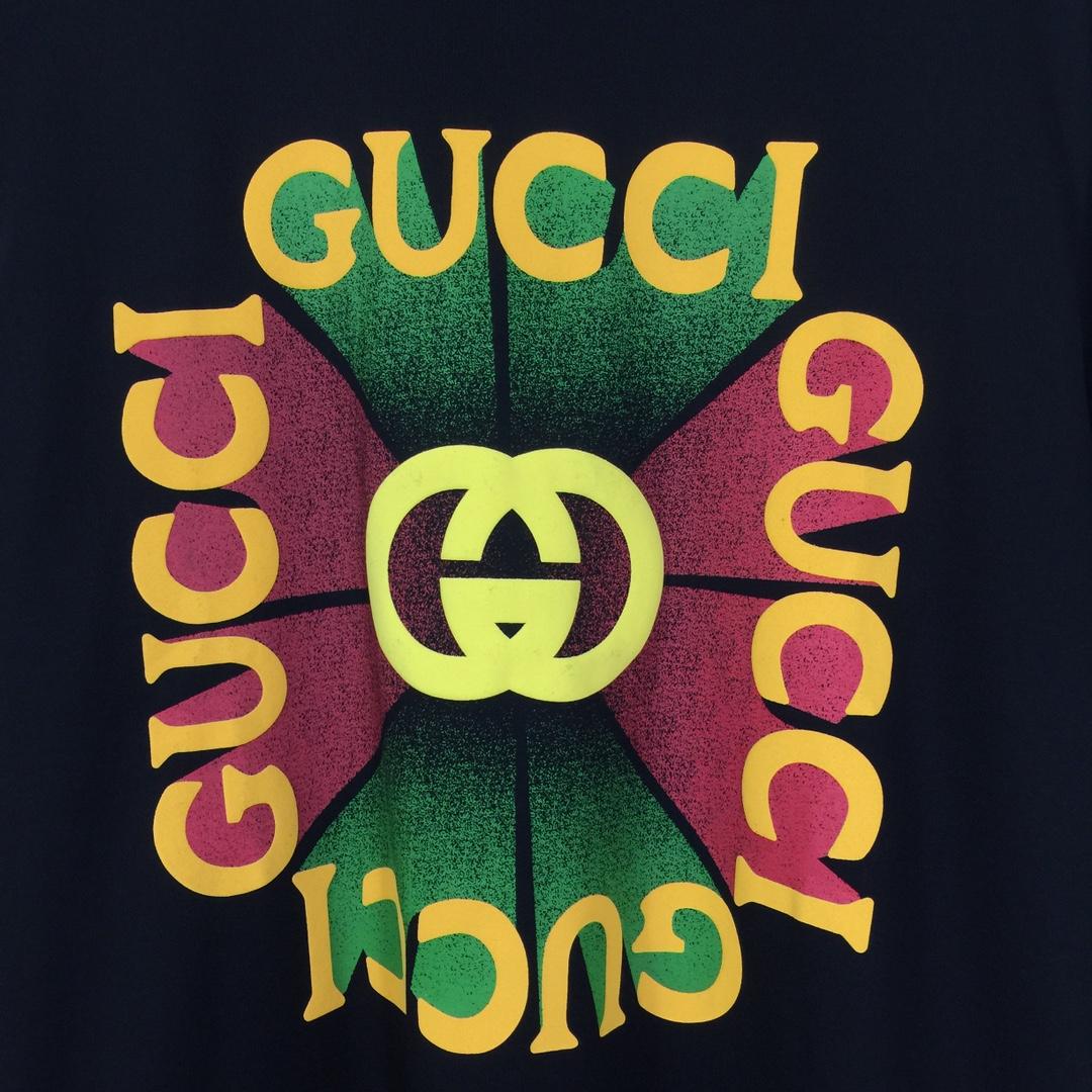 Gucci Cotton Jersey Printed T-shirt   - DesignerGu