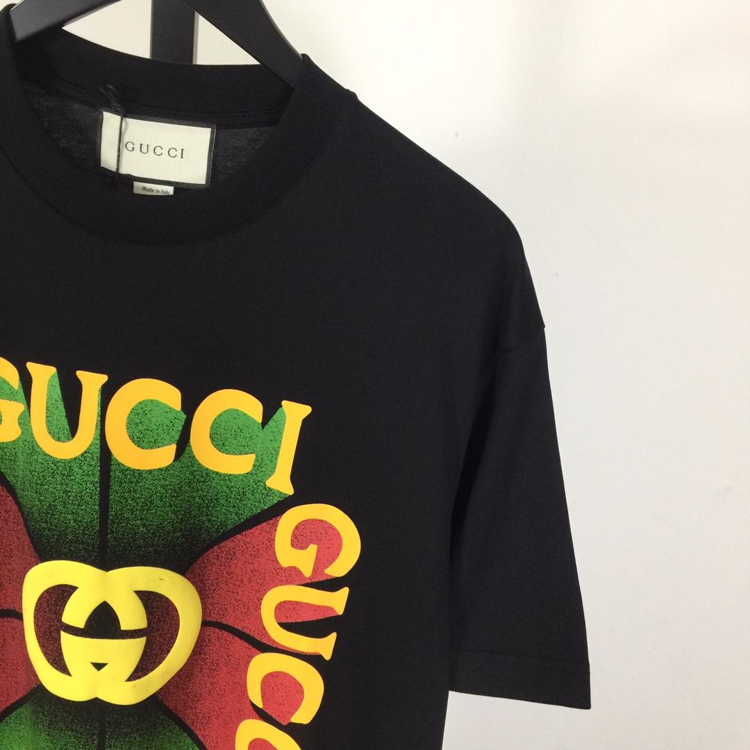 Gucci Cotton Jersey Printed T-shirt   - DesignerGu