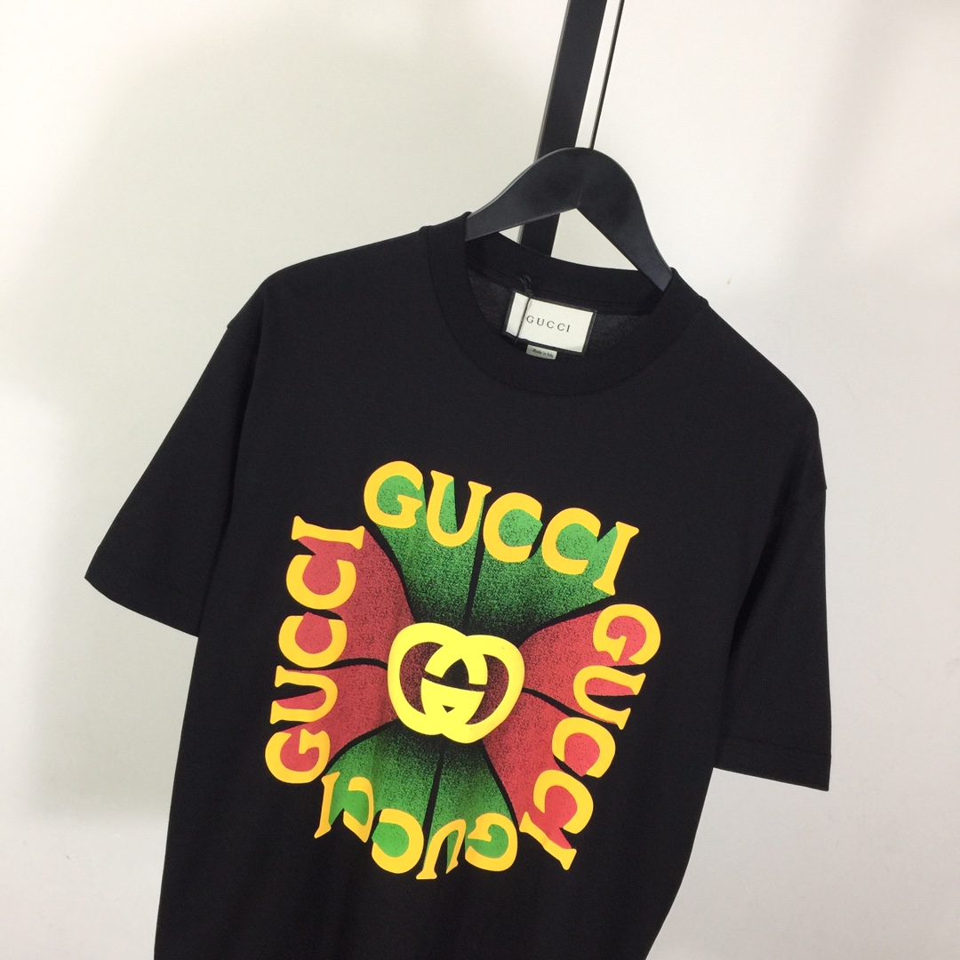 Gucci Cotton Jersey Printed T-shirt   - DesignerGu