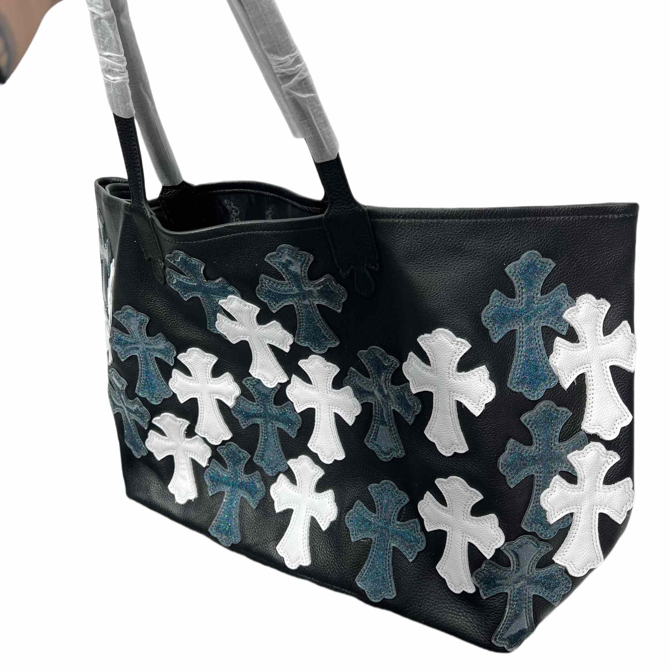 Chrome Heart Cross Tote Bag   35-30cm - DesignerGu