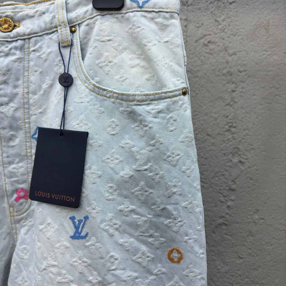 Louis Vuitton x Tyler The Creator Monogram Dnim Pants - DesignerGu