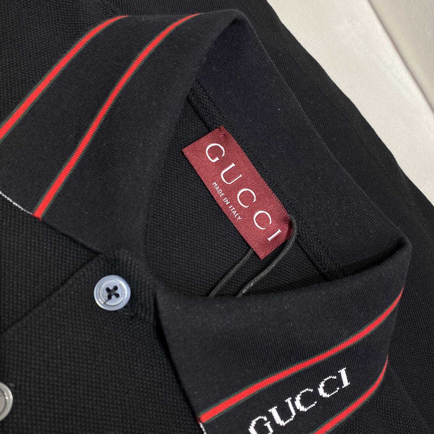 Gucci Cotton Piquet Polo Shirt  - DesignerGu