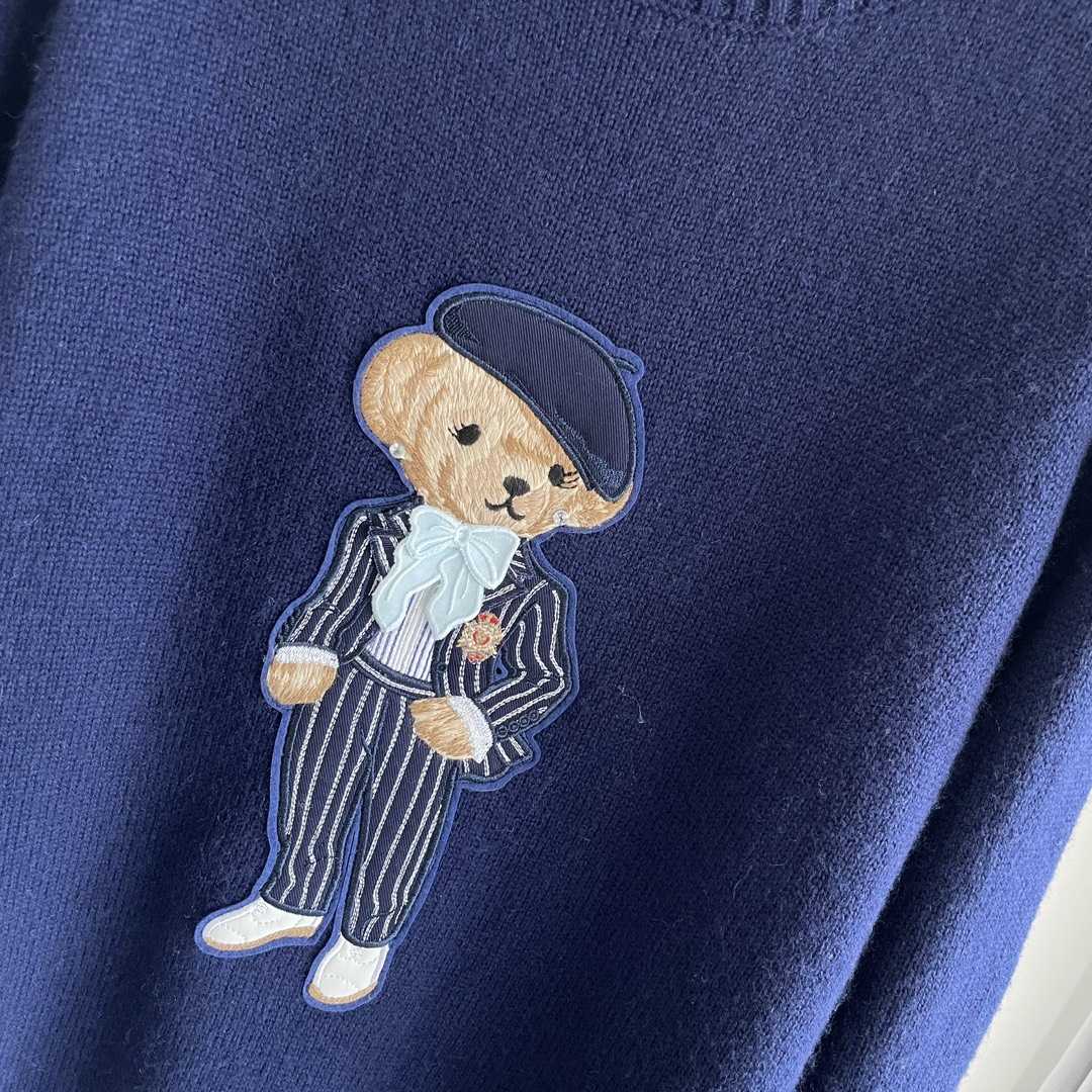 Ralph Lauren Cricket Polo Bear Silk Sweater - DesignerGu