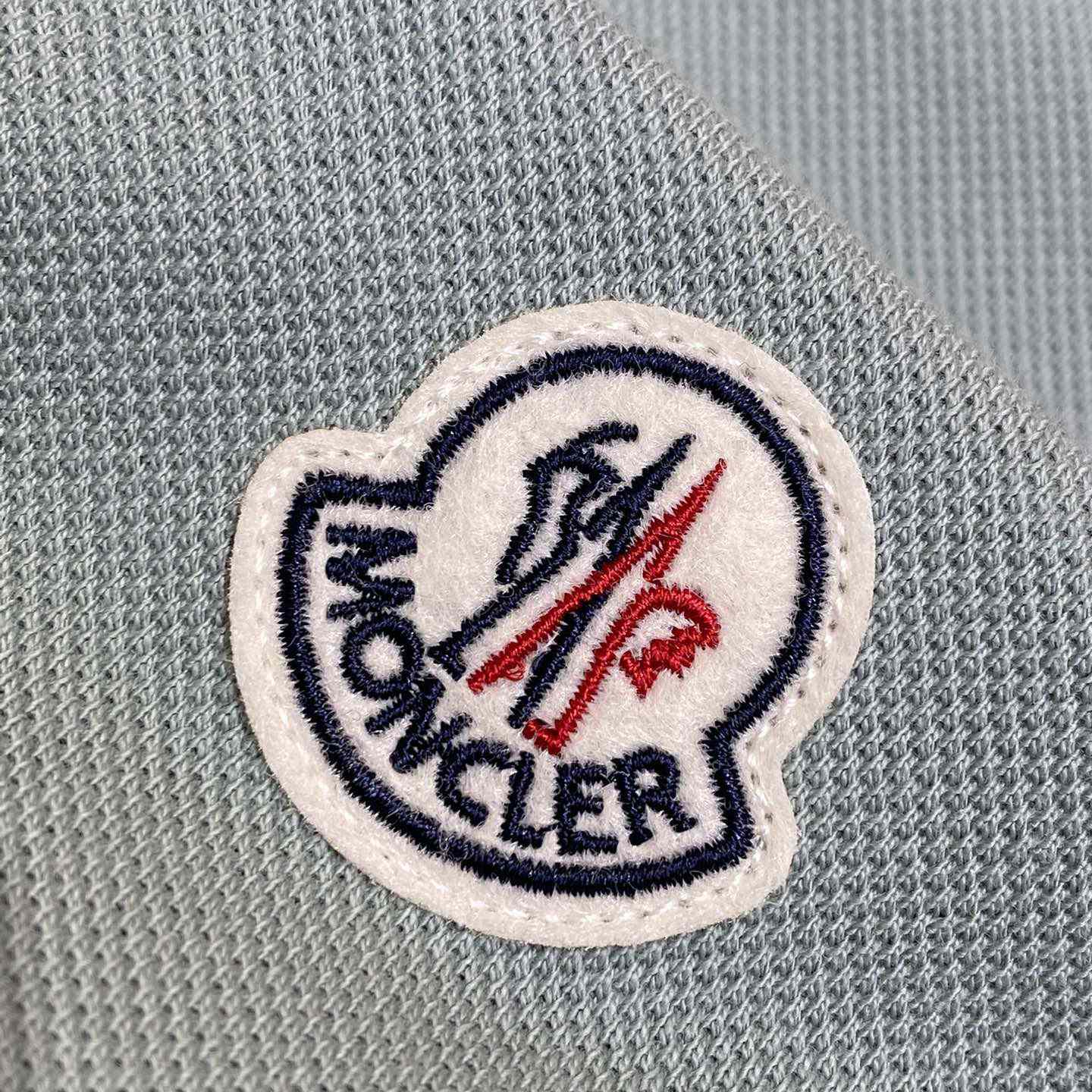 Moncler Logo Cotton Polo Shirt - DesignerGu