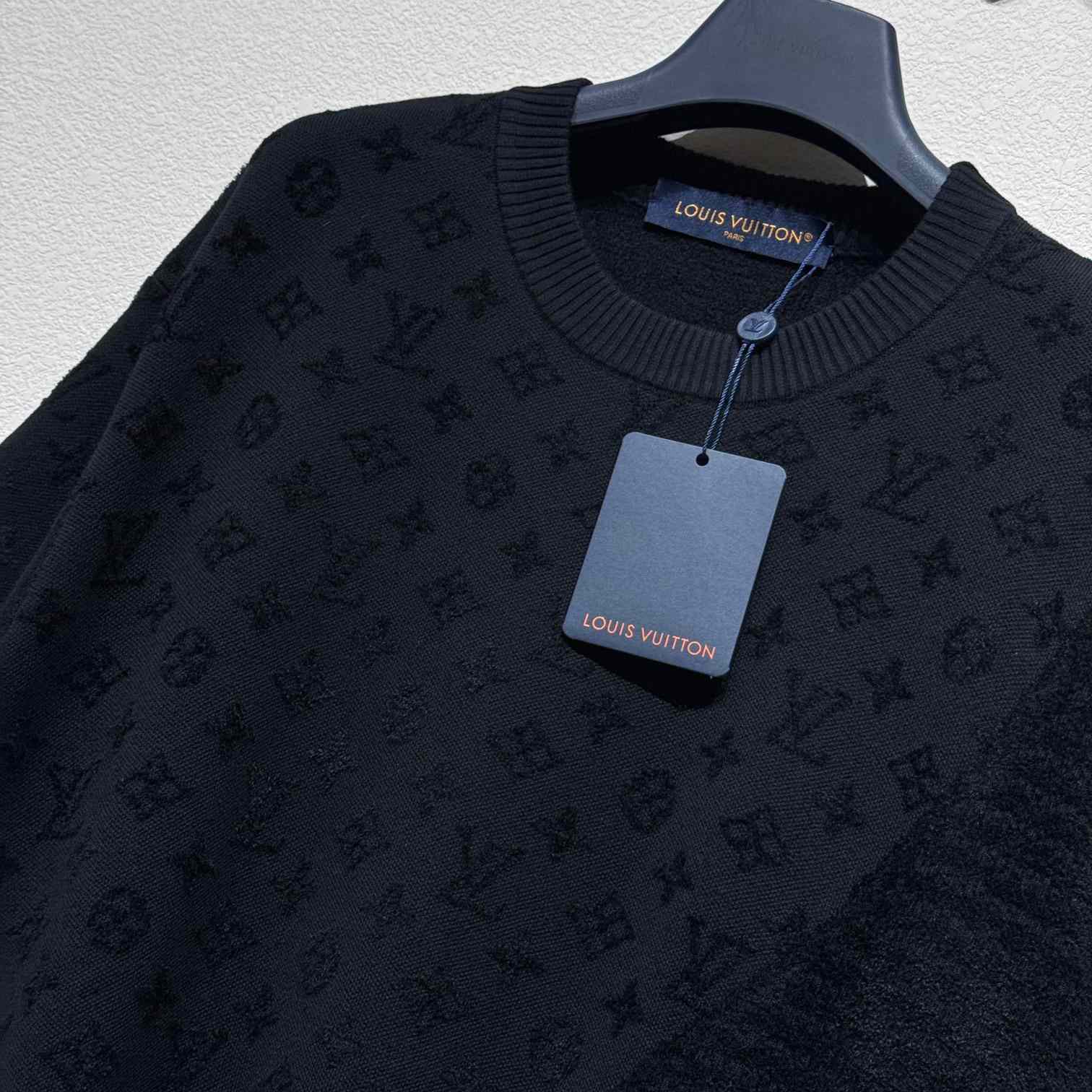 Louis Vuitton Graphic Jacquard Short-Sleeved Crewneck   1AHCMV - DesignerGu