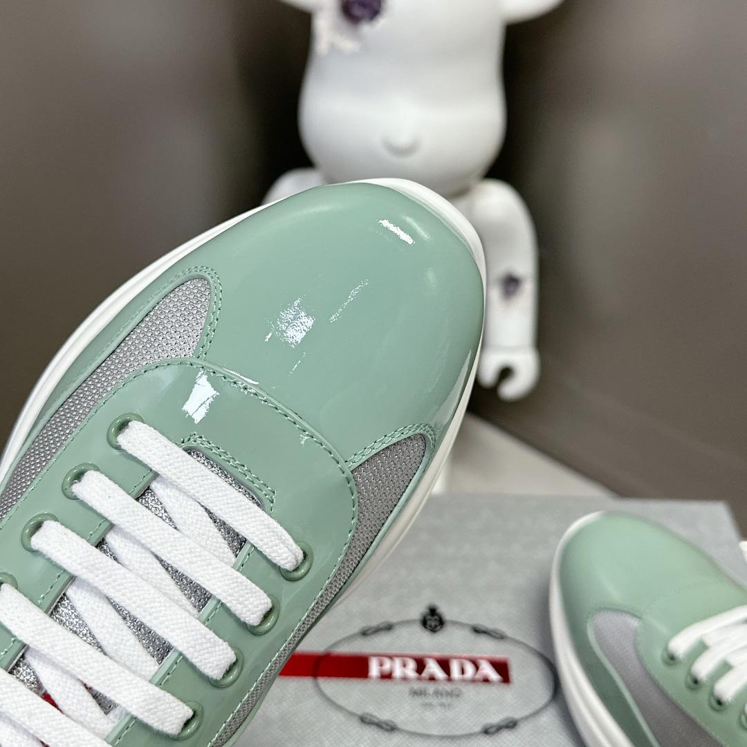 Prada America's Cup Biker Fabric Sneakers - DesignerGu