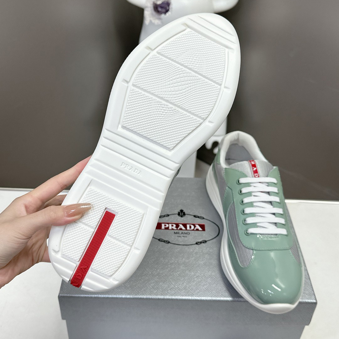 Prada America's Cup Biker Fabric Sneakers - DesignerGu