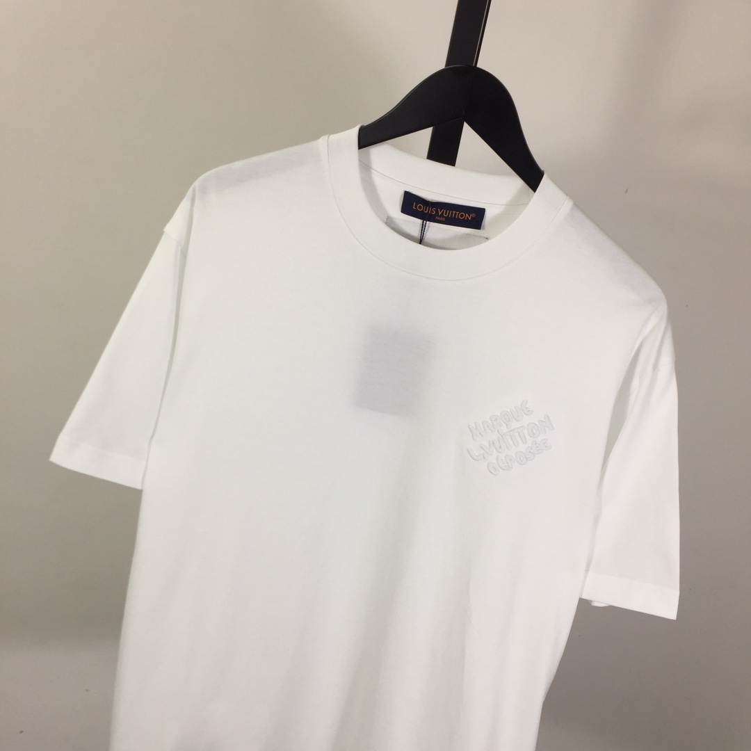 Louis Vuitton Signature Cotton T-Shirt    - DesignerGu