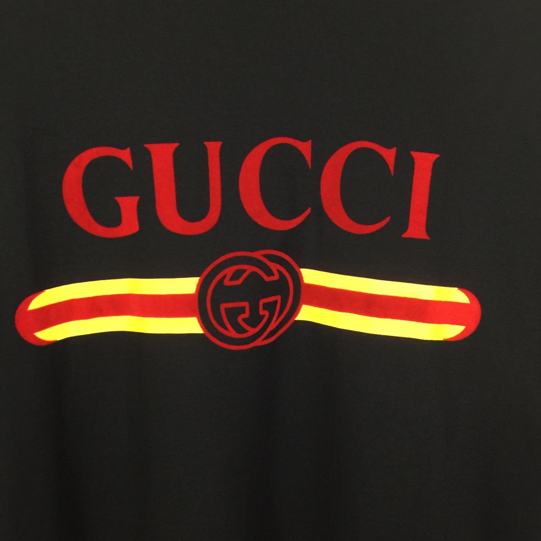 Gucci Printed Cotton Jersey T-shirt - DesignerGu