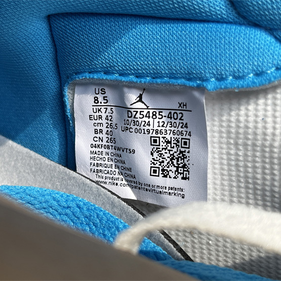 Air Jordan 1 Hi OG “UNC Reimagined” Sneaker   DZ5485-402 - DesignerGu