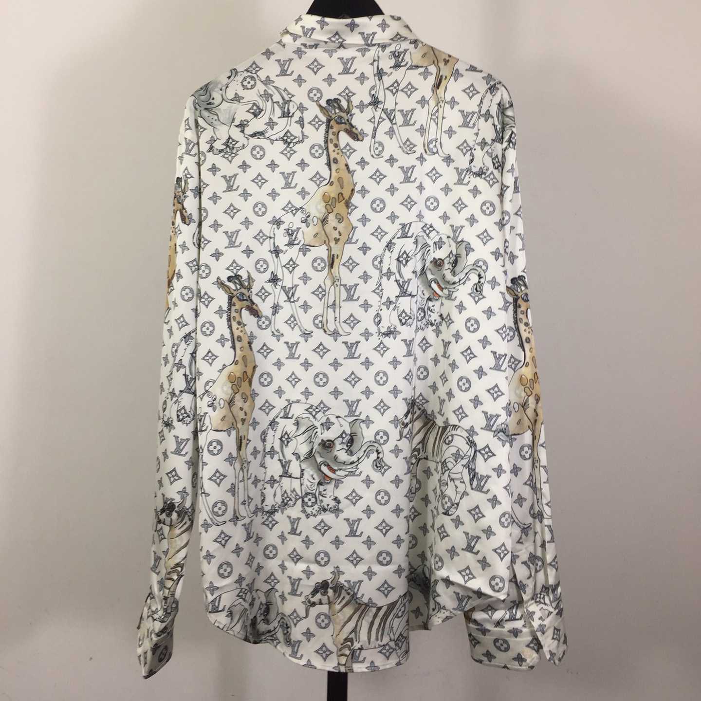 Louis Vuitton x Chapman Brothers Animals Silk Shirt - DesignerGu