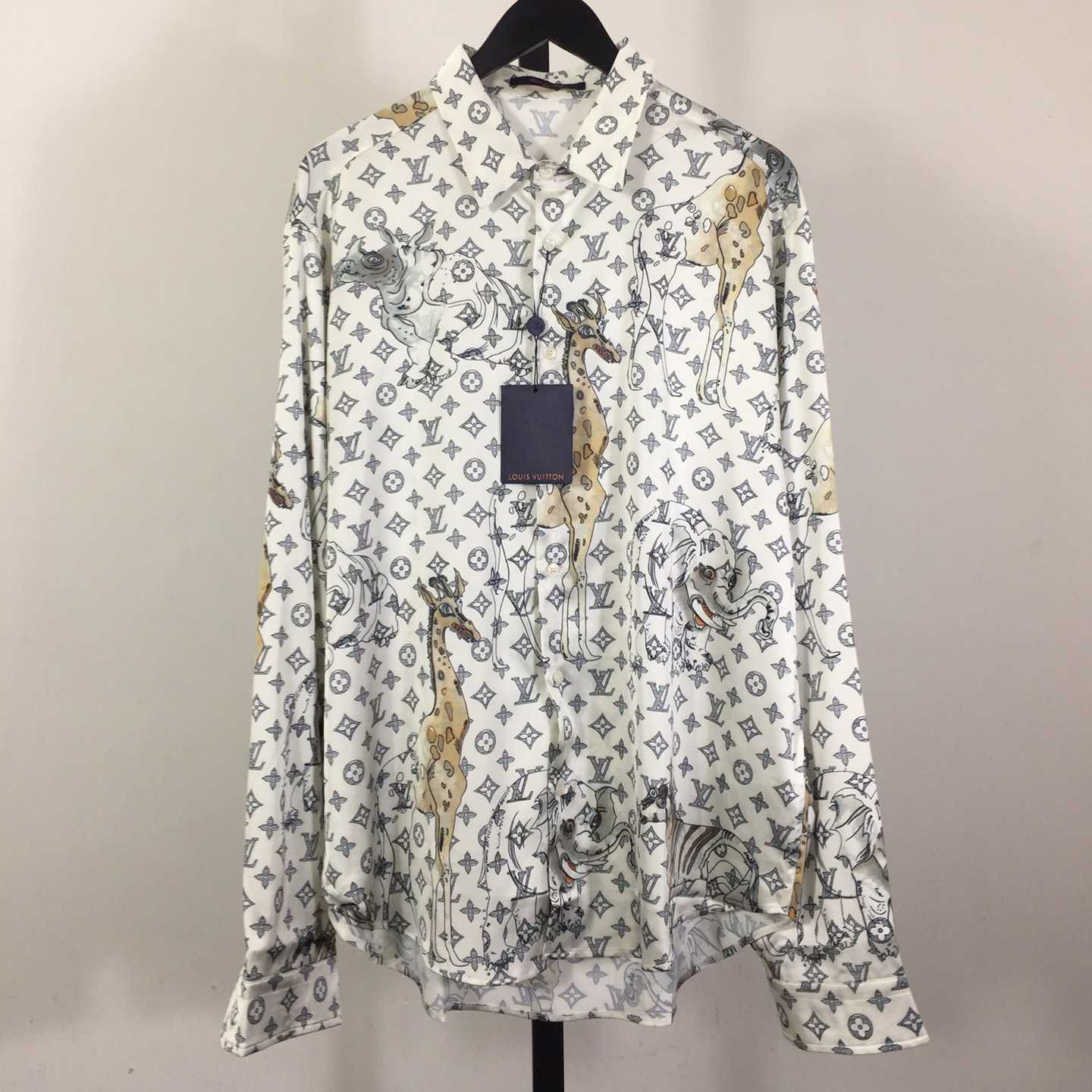 Louis Vuitton x Chapman Brothers Animals Silk Shirt - DesignerGu