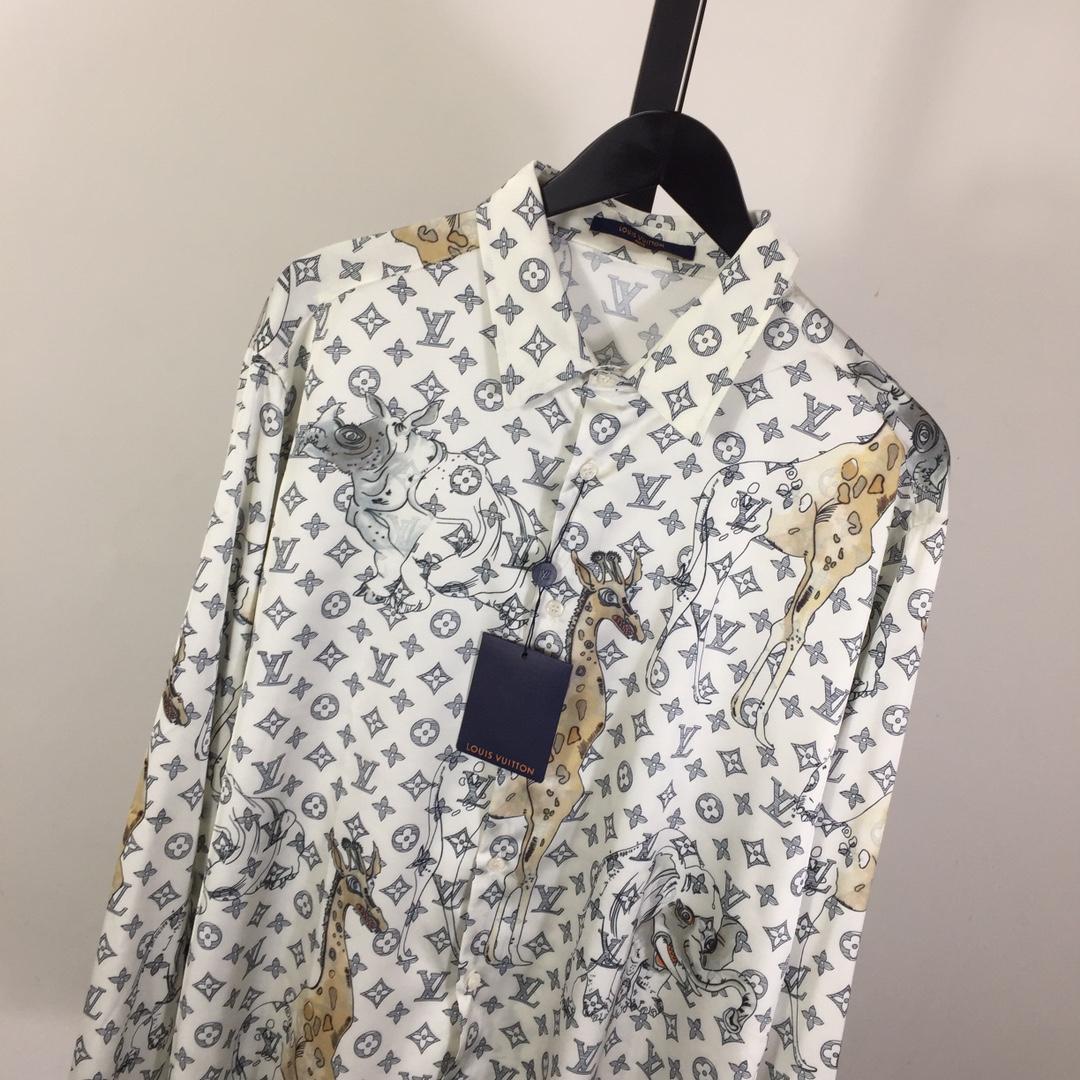 Louis Vuitton x Chapman Brothers Animals Silk Shirt - DesignerGu