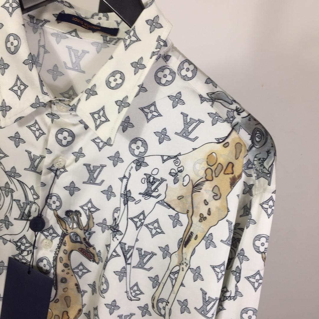 Louis Vuitton x Chapman Brothers Animals Silk Shirt - DesignerGu