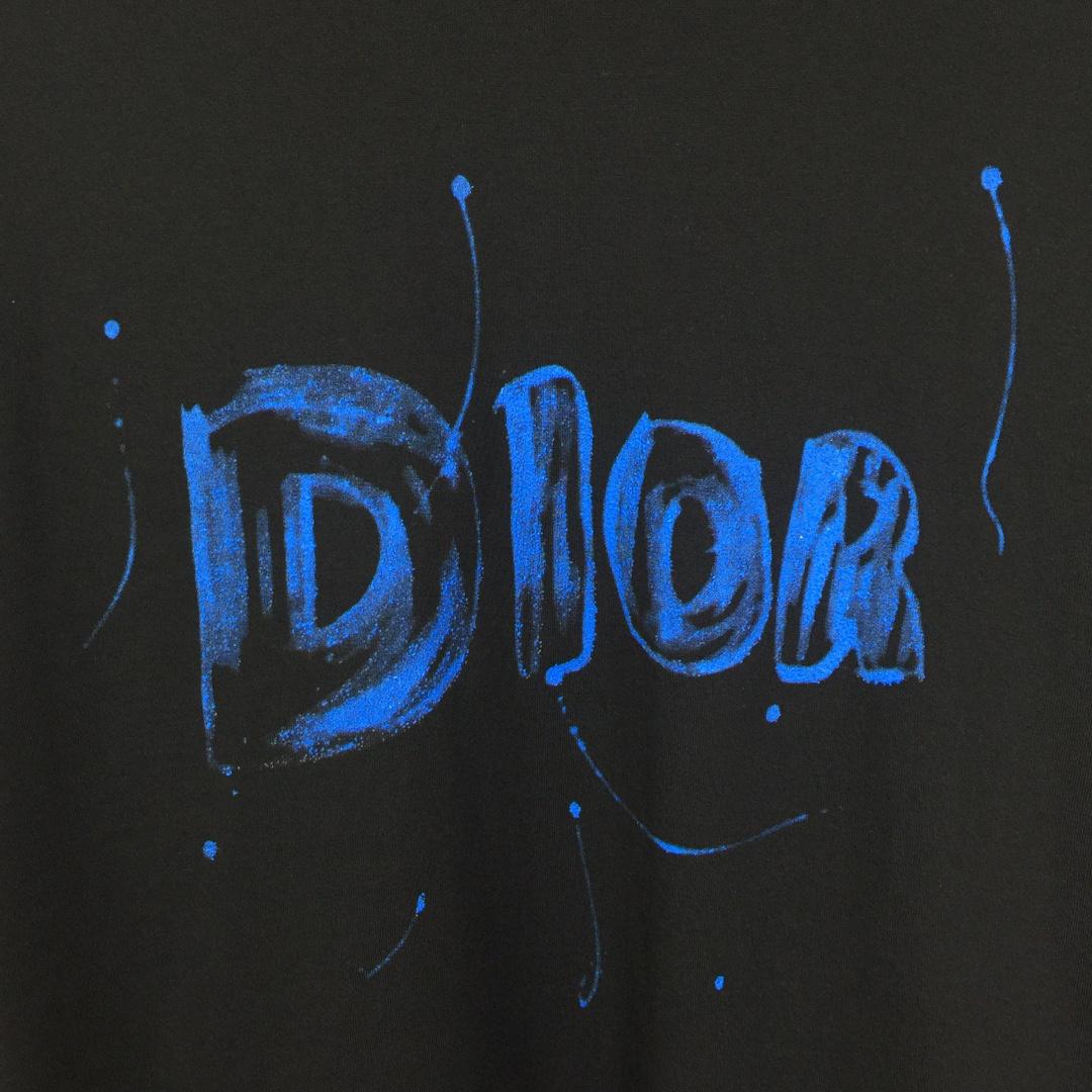 Dior Logo Cotton T-Shirt  - DesignerGu