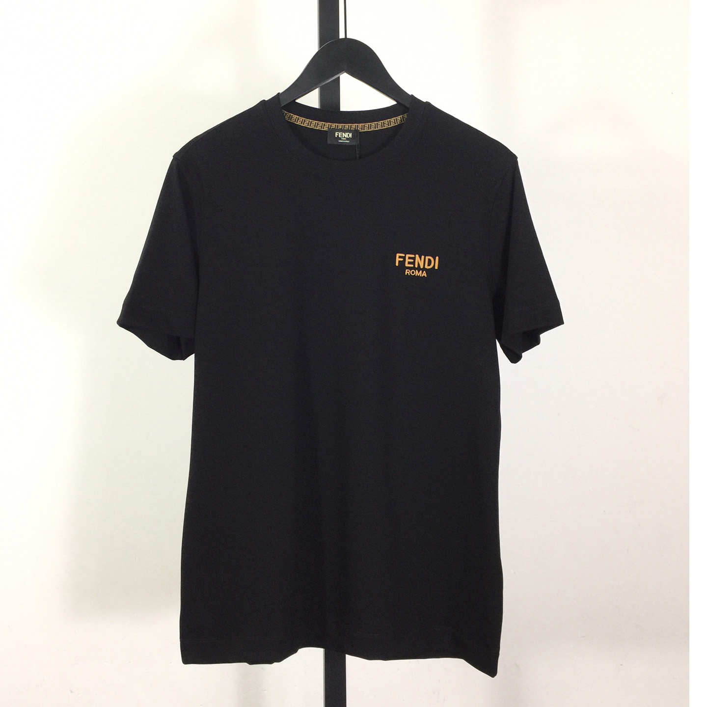 Fendi Cotton Jersey T-shirt With Embroidery - DesignerGu