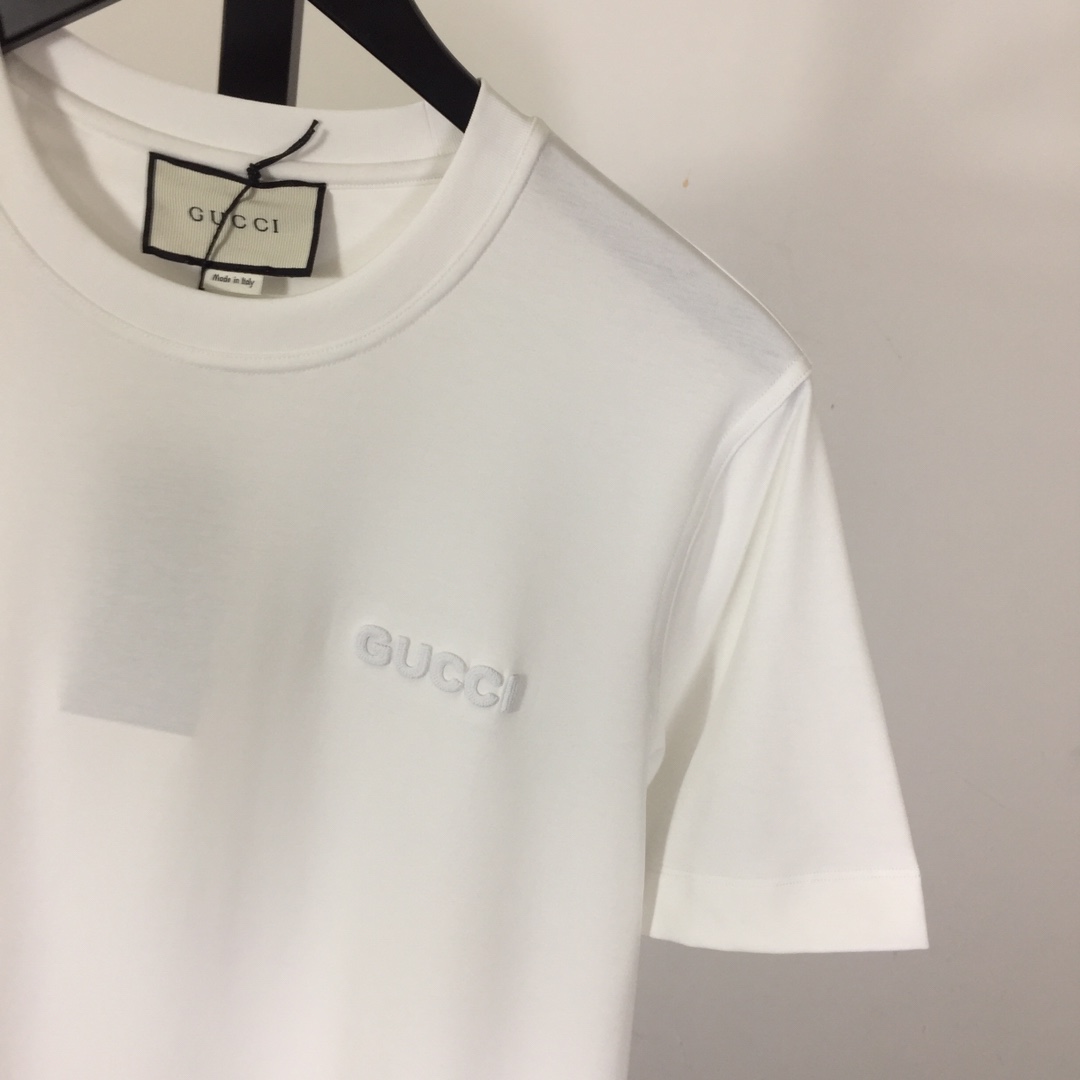 Gucci Cotton Jersey T-shirt With Embroidery - DesignerGu