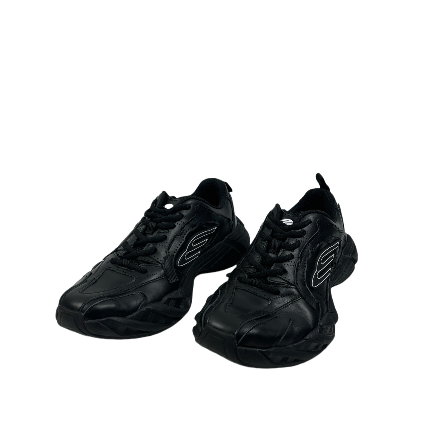 Balenciaga Monday Shoe In Black Cowskin And Polyester - DesignerGu