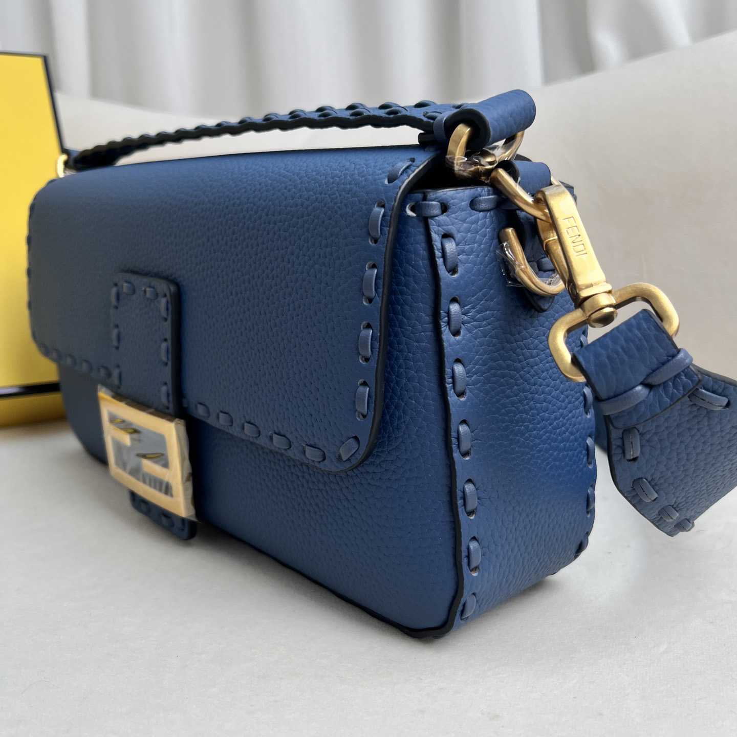 Fendi Baguette Selleria Blue - DesignerGu