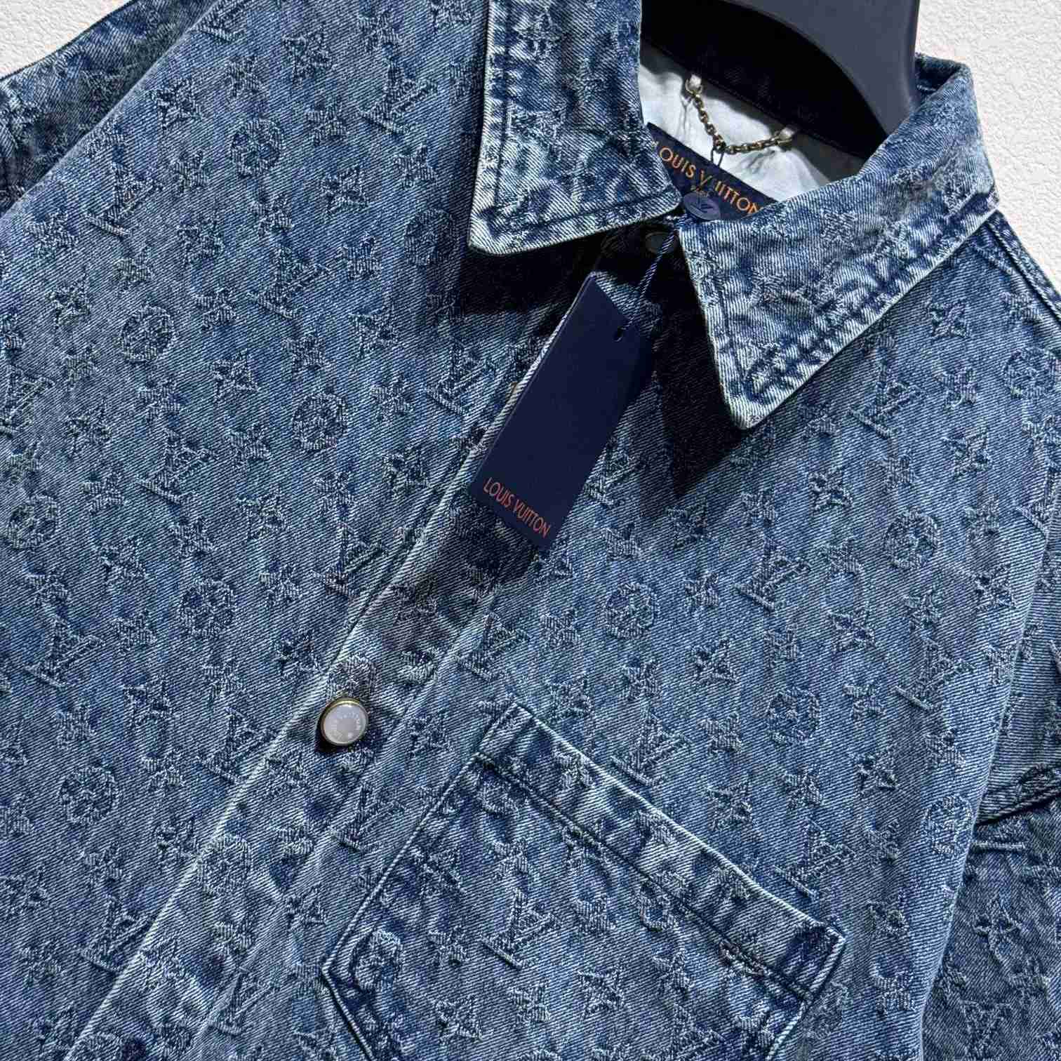 Louis Vuitton Monogram Denim Shirts - DesignerGu