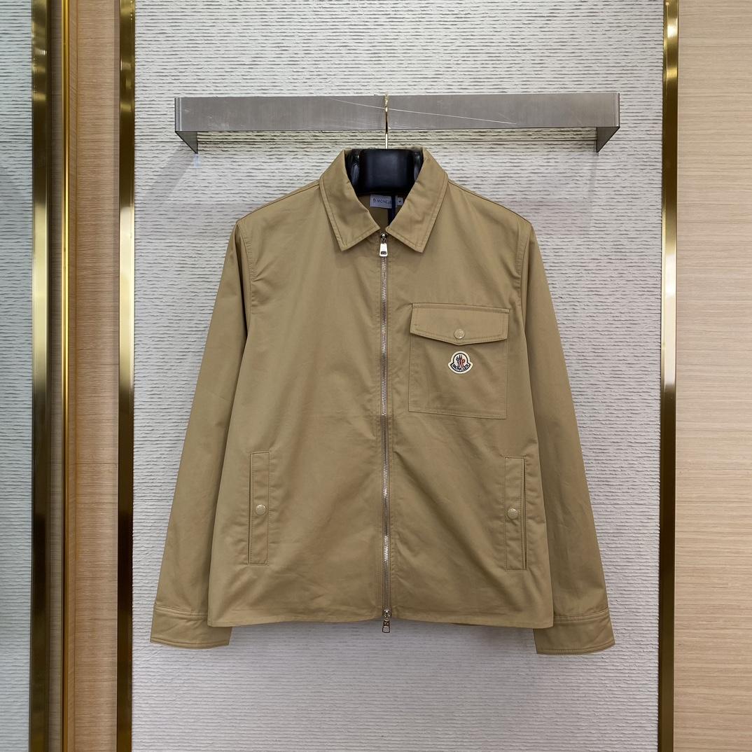 Moncler Gabardine Cotton Shirt Jacket - DesignerGu