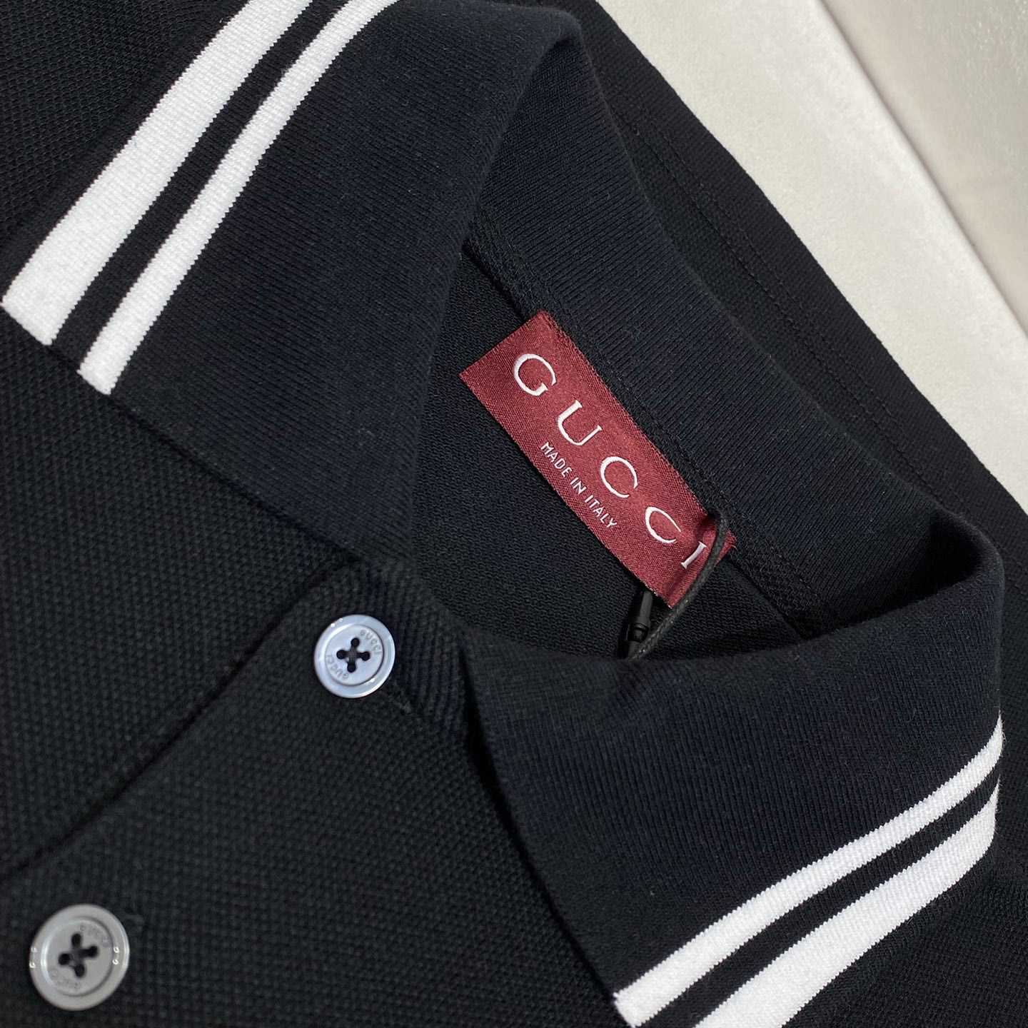 Gucci Cotton Polo Shirt  - DesignerGu