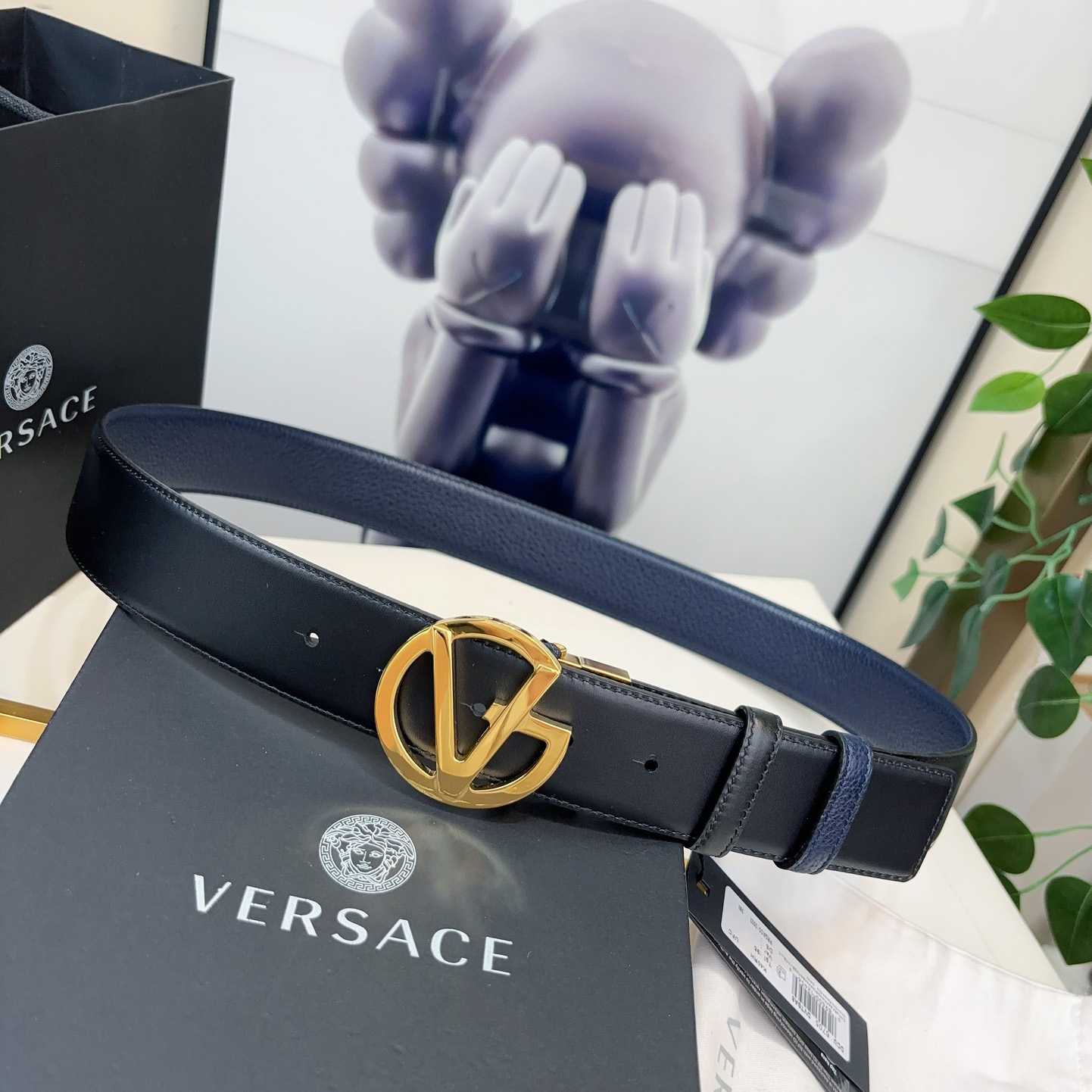 Versace Leather Belt   40mm - DesignerGu